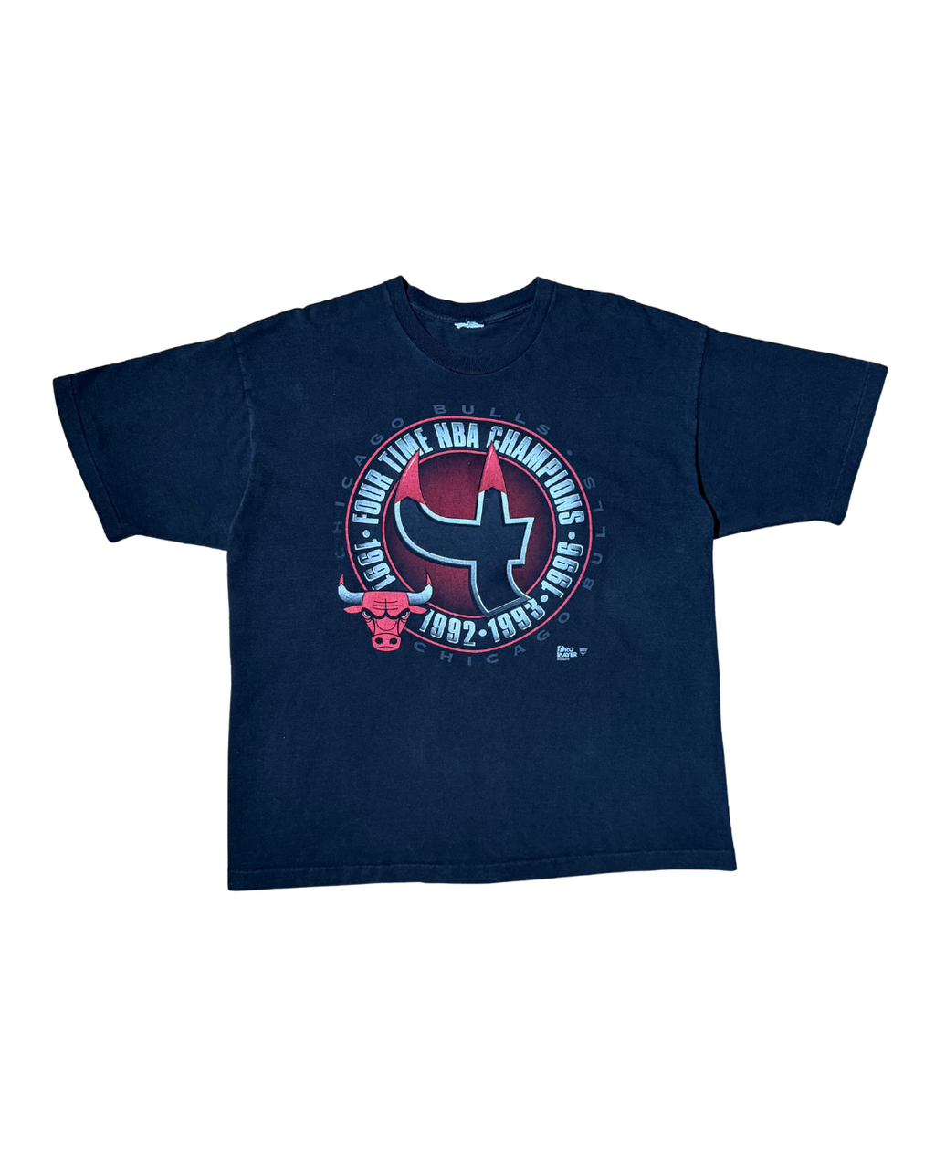 Vintage 1996 NBA 4TH Time Champion Chicago Bulls Tee