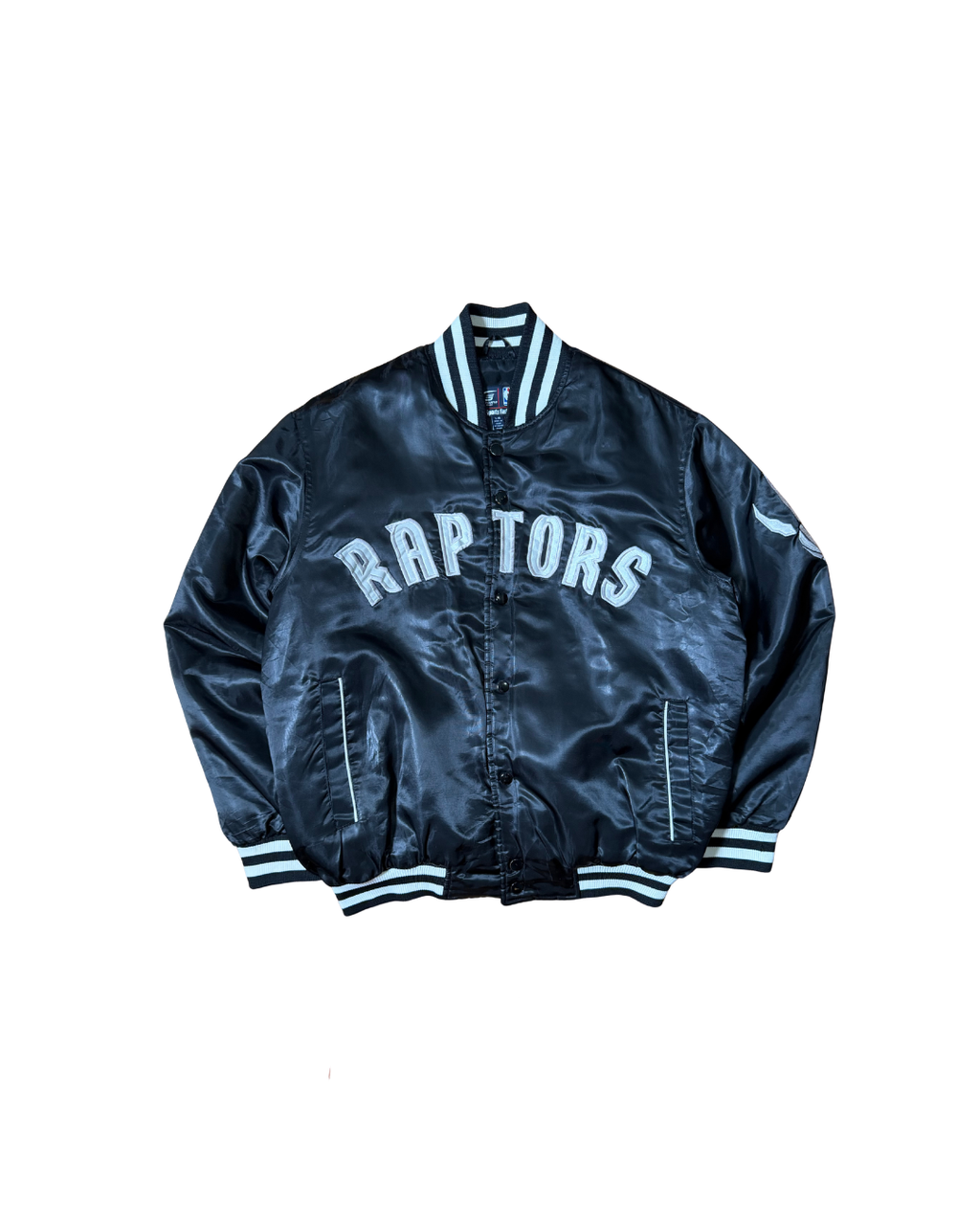 Vintage Toronto Raptors Satin Bomber Jacket