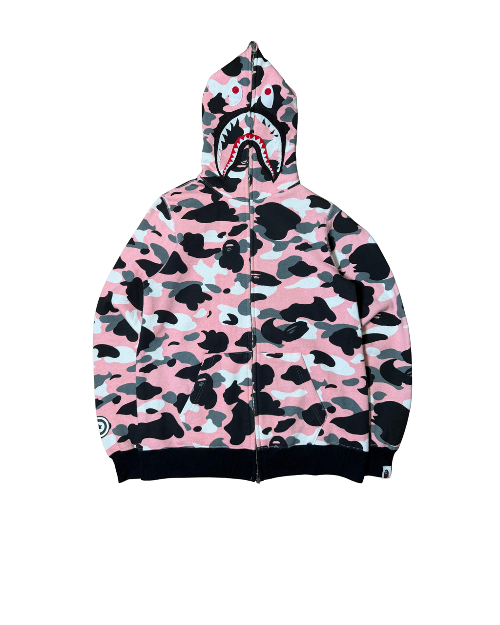 BAPE Shark Pink Camo Full Zip Hoodie