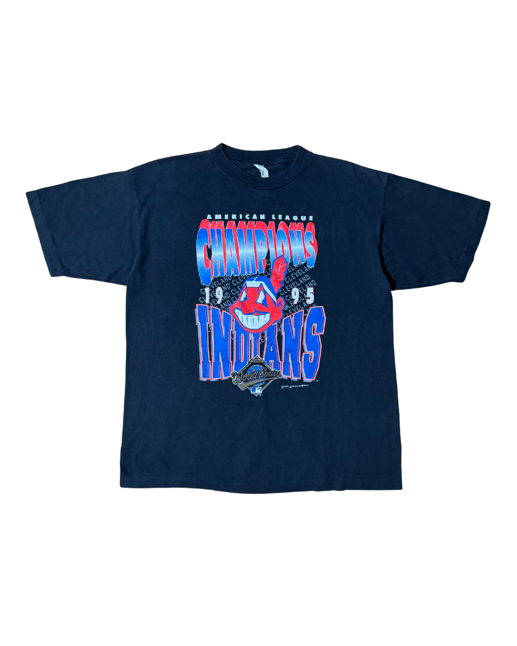 Vintage MLB Indians 1995 Championship Tee