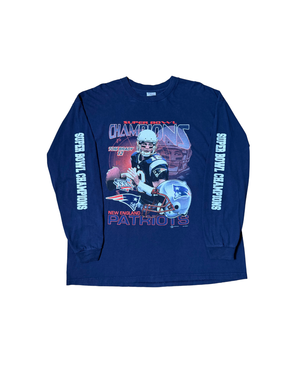 Vintage 2002 Tom Brady Patriots Super Bowl Longsleeve