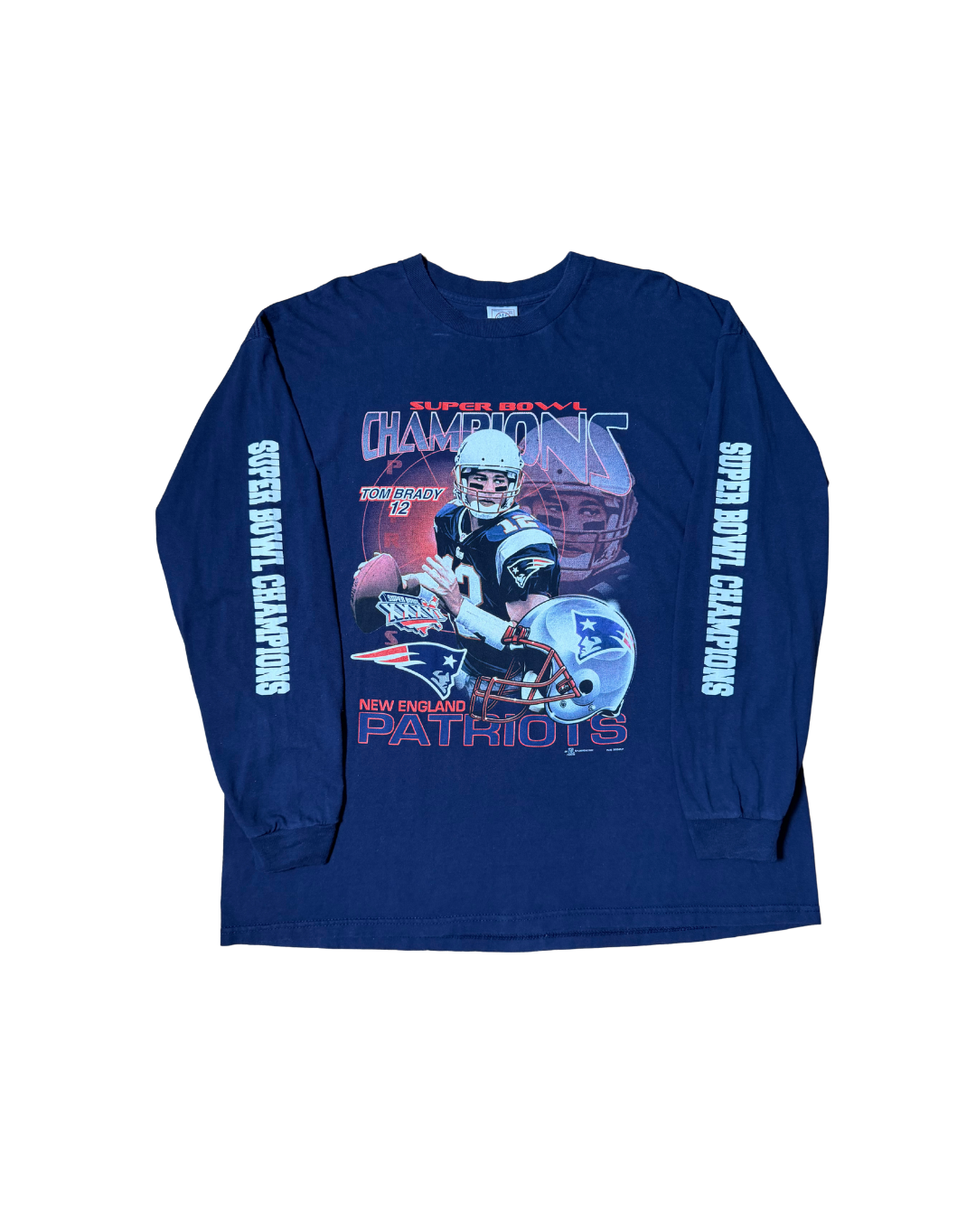 Vintage 2002 Tom Brady Patriots Super Bowl Longsleeve