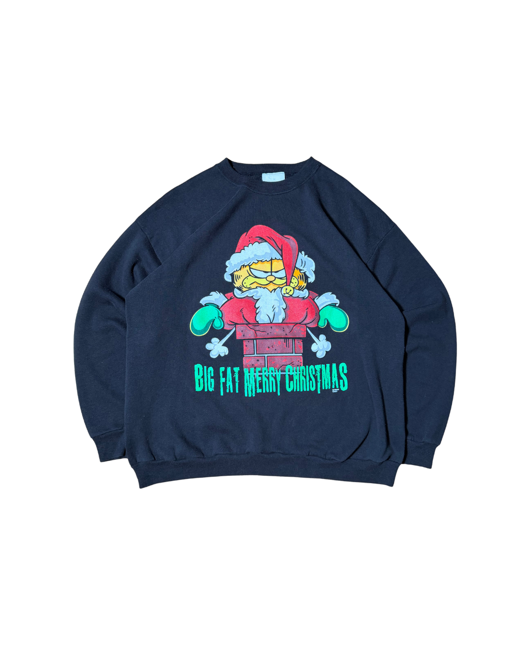 Vintage 90's Garfield Christmas Sweatshirt