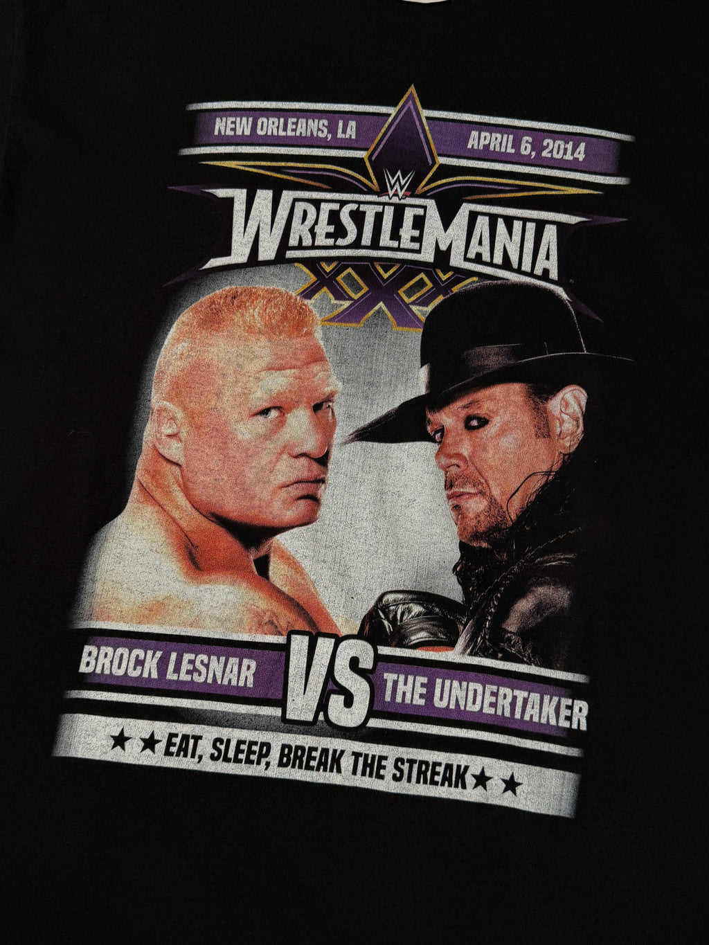 2014 WWE Wrestlemania Lesnar VS Undertaker Tee