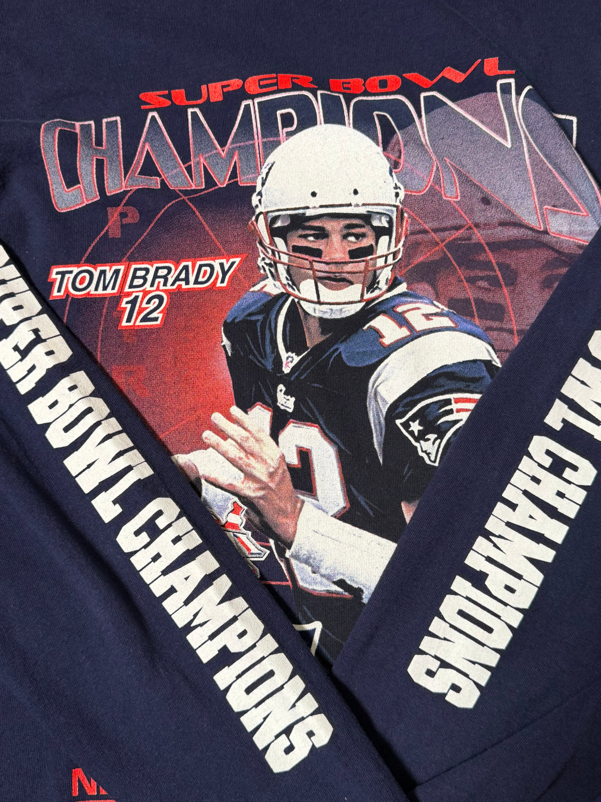Vintage 2002 Tom Brady Patriots Super Bowl Longsleeve