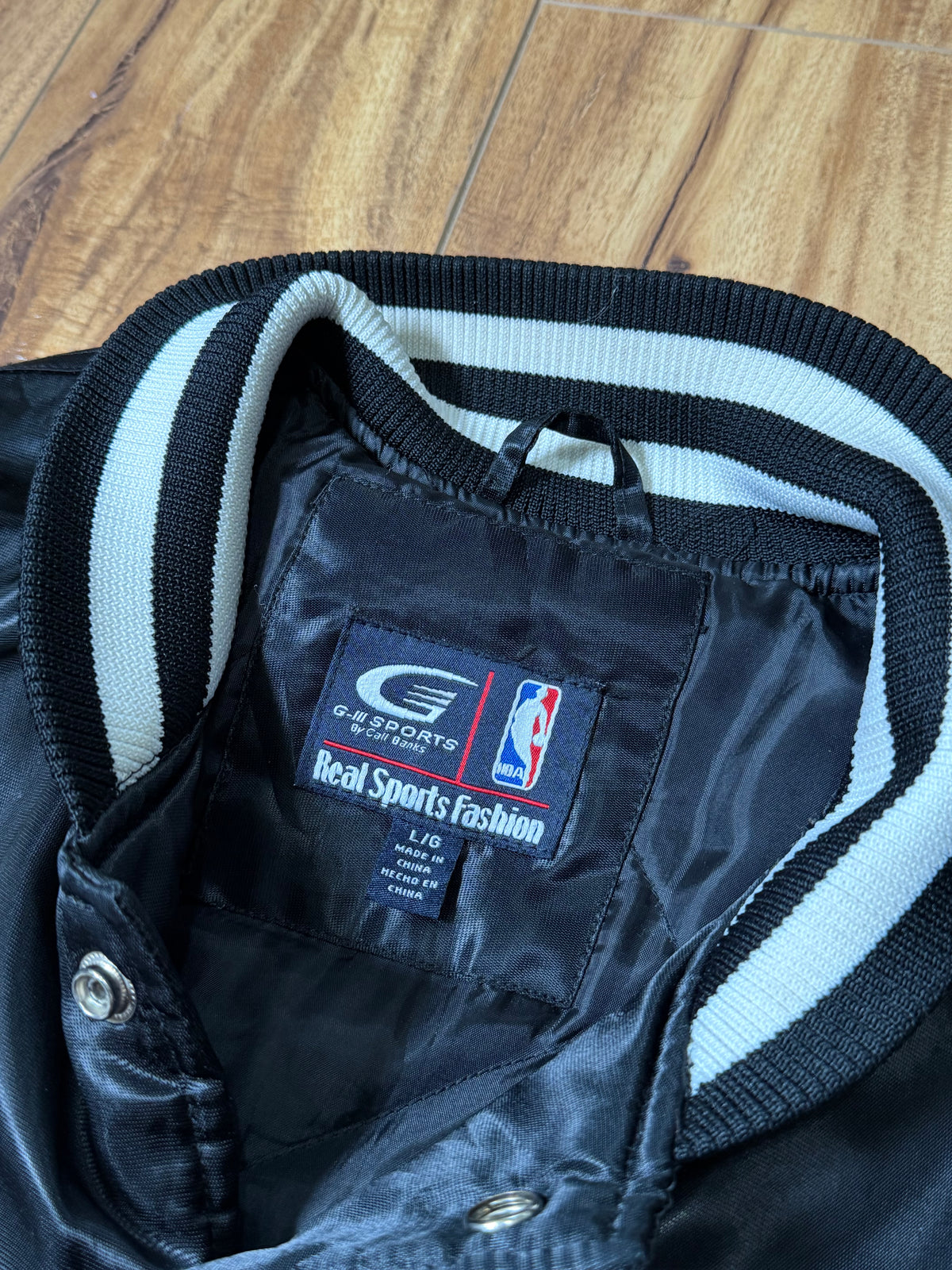 Vintage Toronto Raptors Satin Bomber Jacket