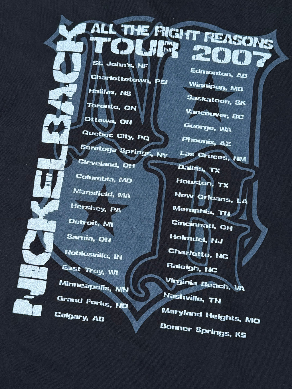 Vintage 2007 Nickelback All The Right Reasons Tour Longsleeve