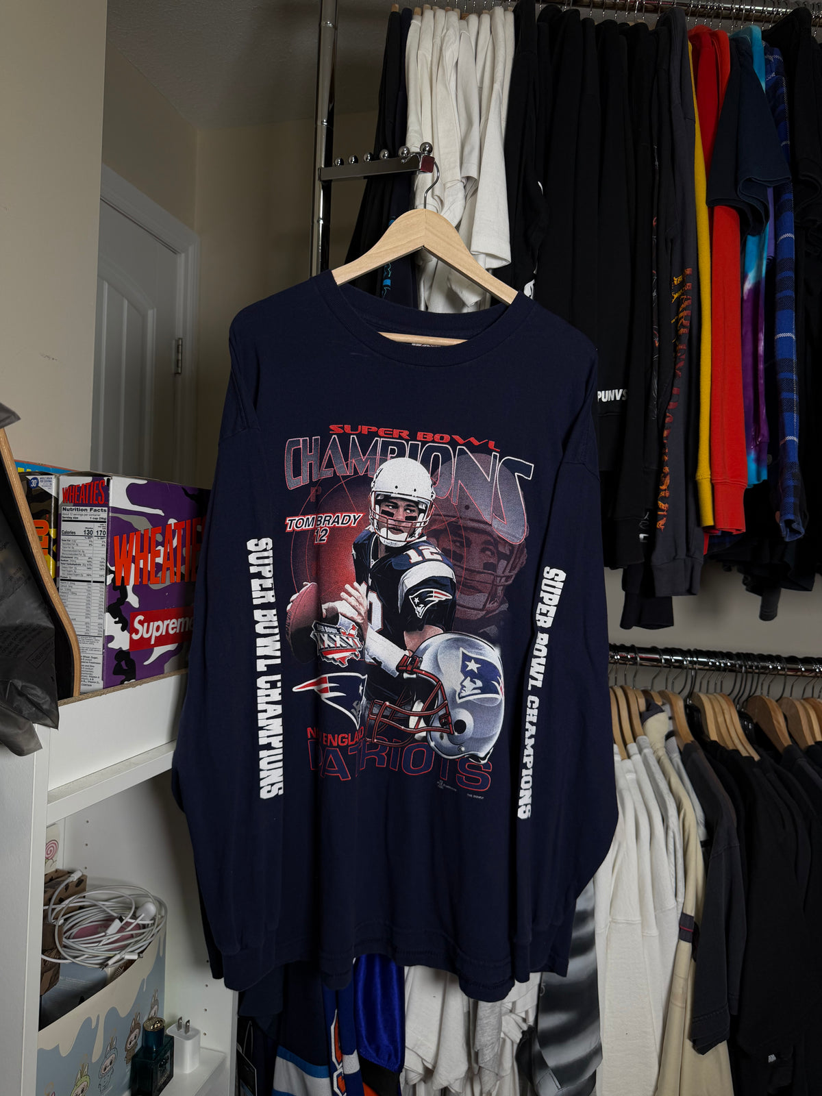 Vintage 2002 Tom Brady Patriots Super Bowl Longsleeve