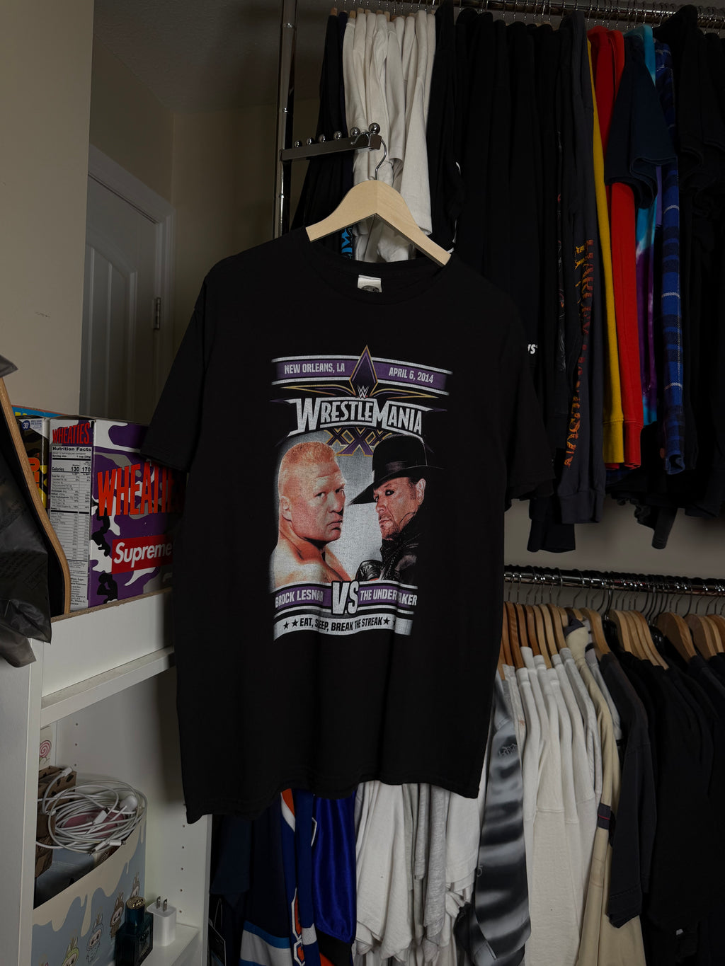 2014 WWE Wrestlemania Lesnar VS Undertaker Tee