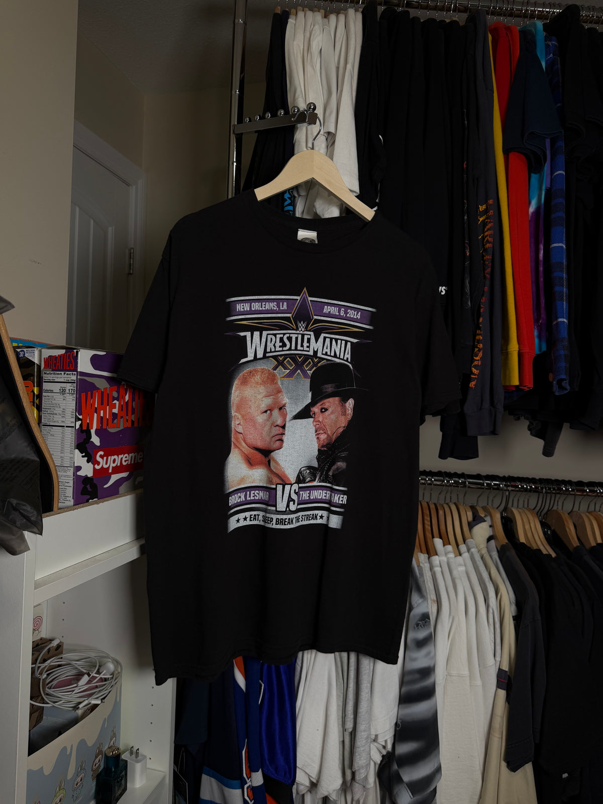 2014 WWE Wrestlemania Lesnar VS Undertaker Tee