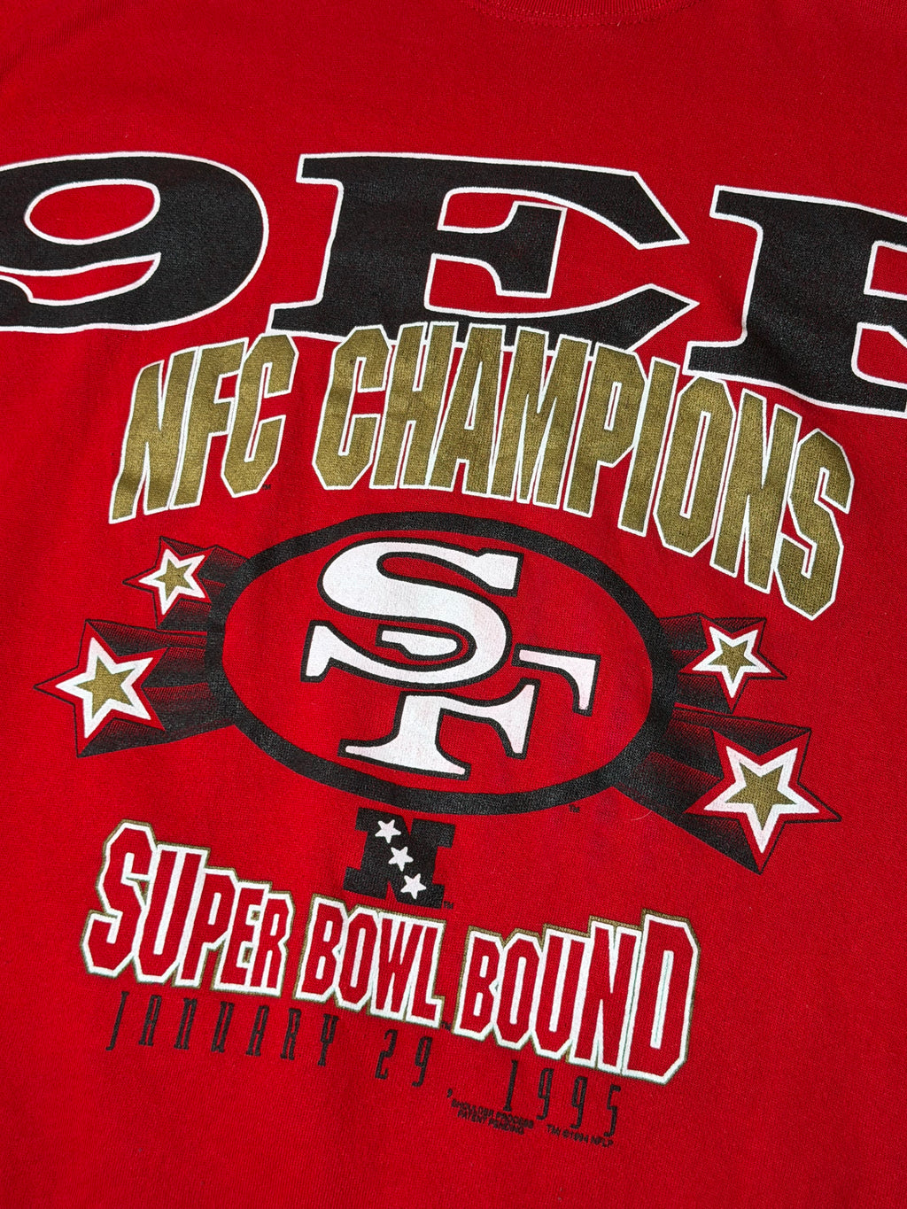 Vintage 49ers 1995 NFC Champions Sweater