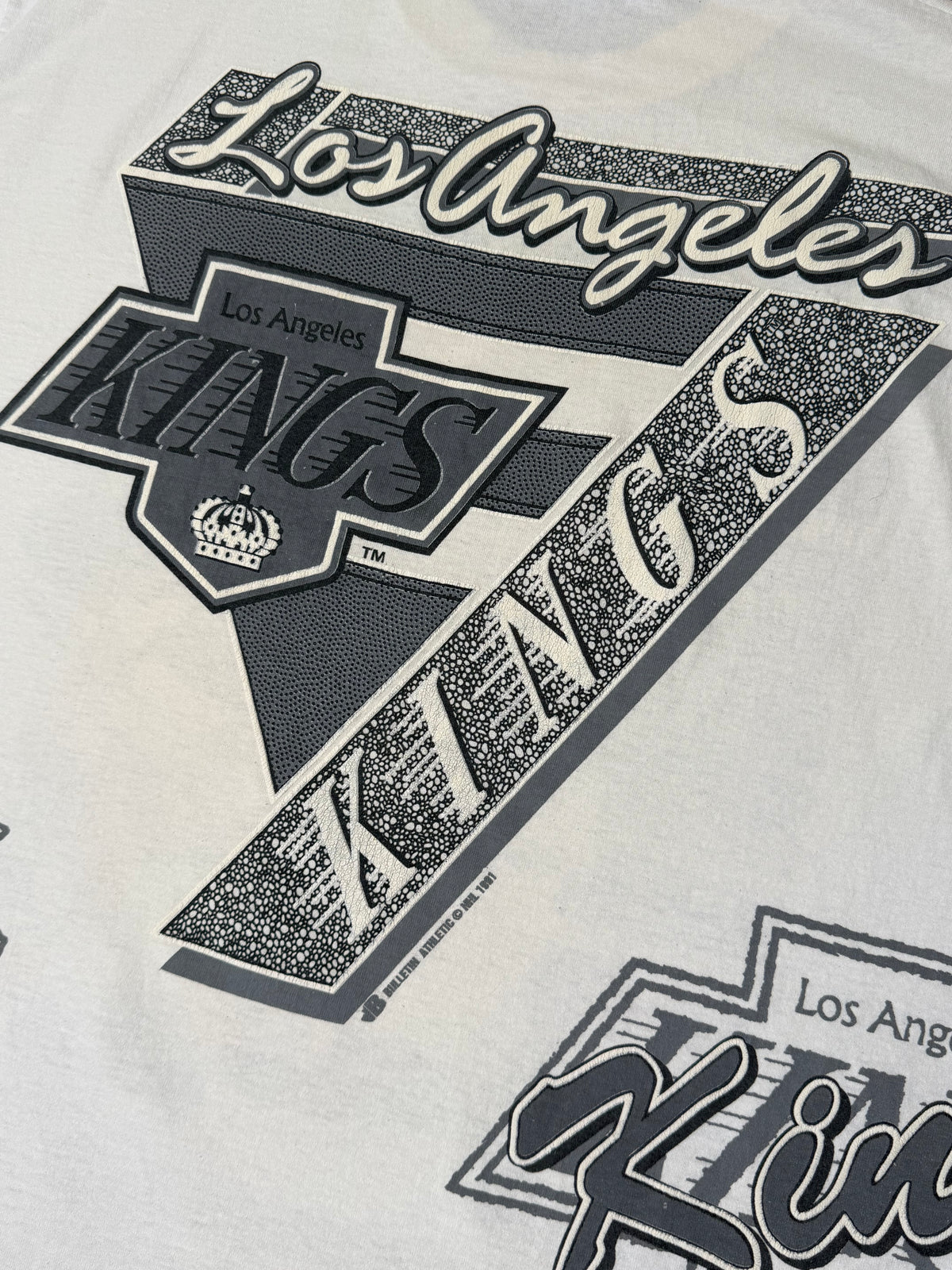 Vintage LA KINGS Bulletin AOP T-shirt
