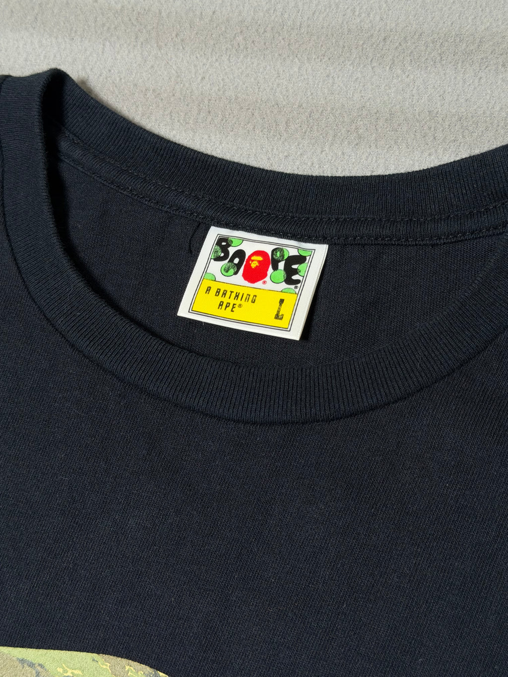 Bape Bapesta Camo/Chrome Logo T-shirt