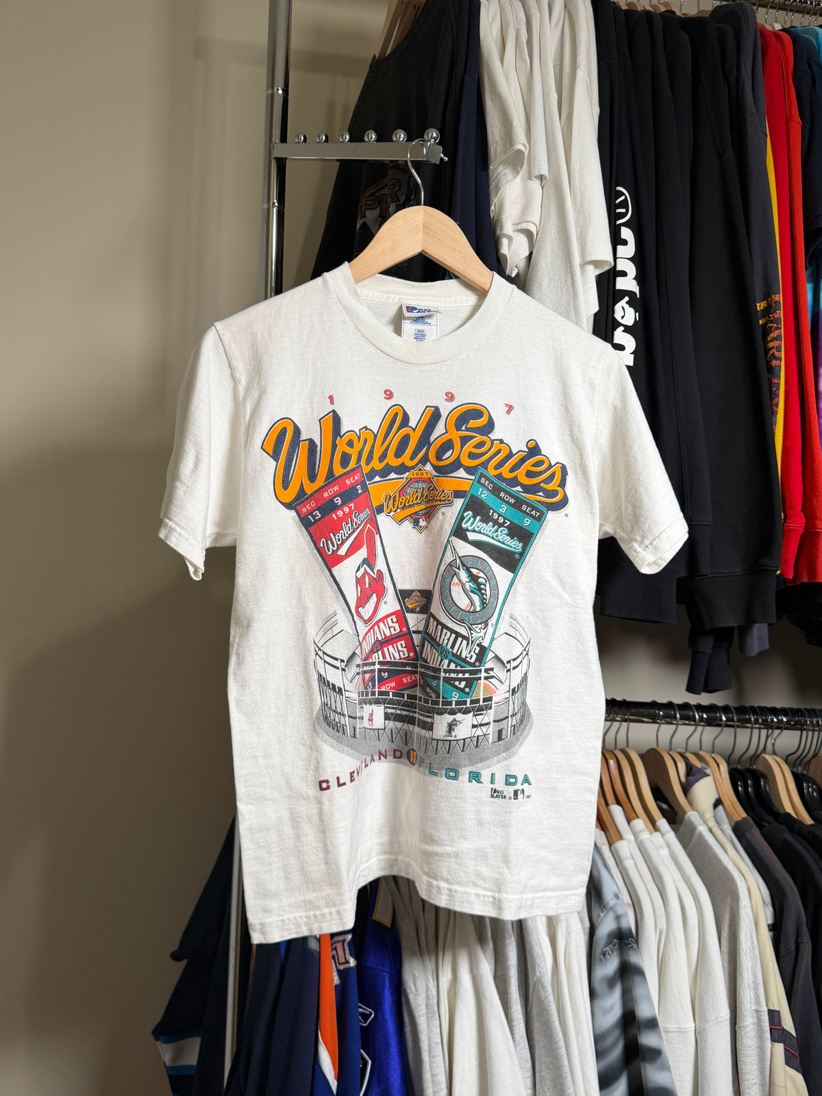 Vintage MLB 1997 World Series INDIANS VS MARLINS