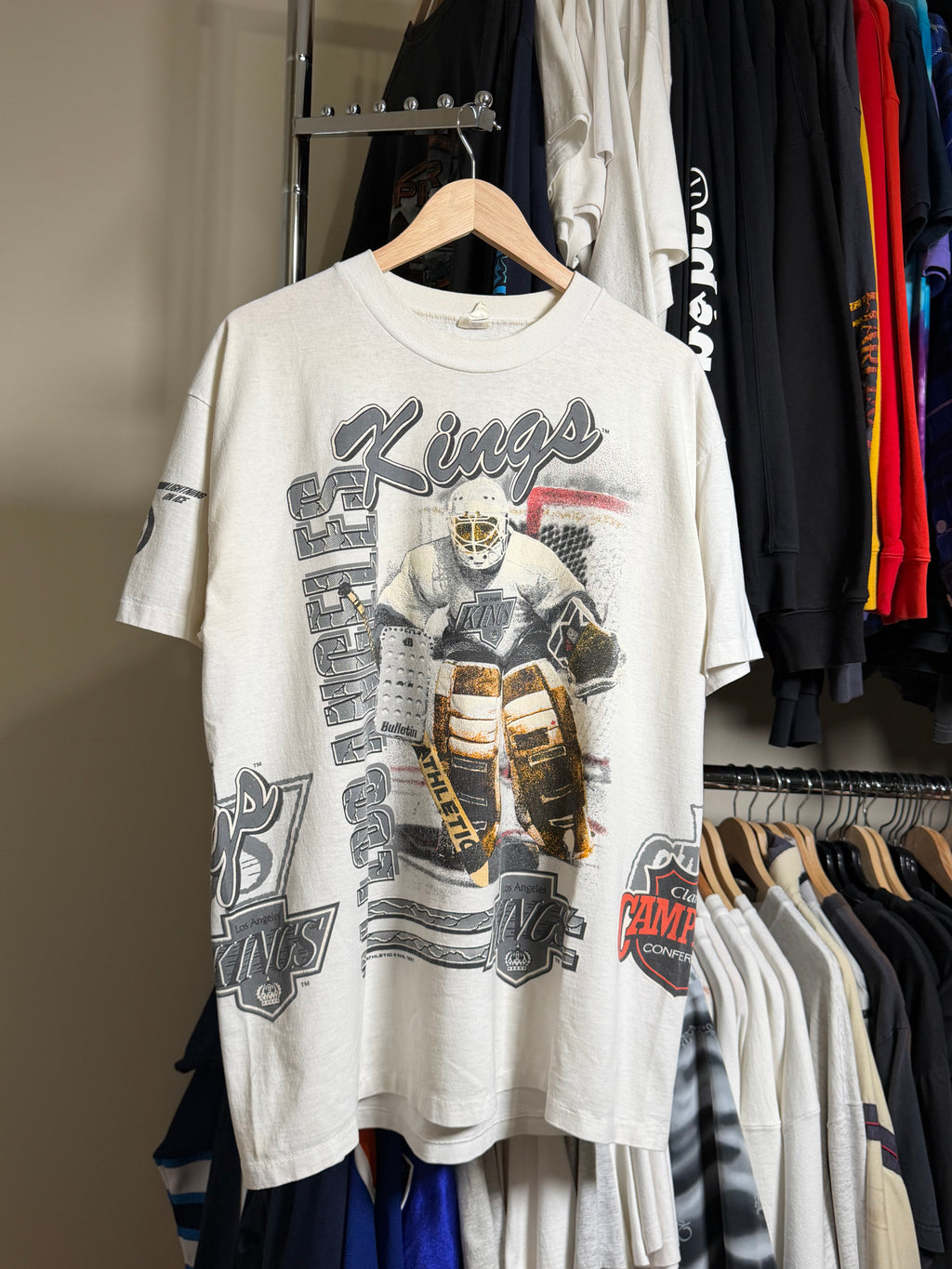 Vintage LA KINGS Bulletin AOP T-shirt