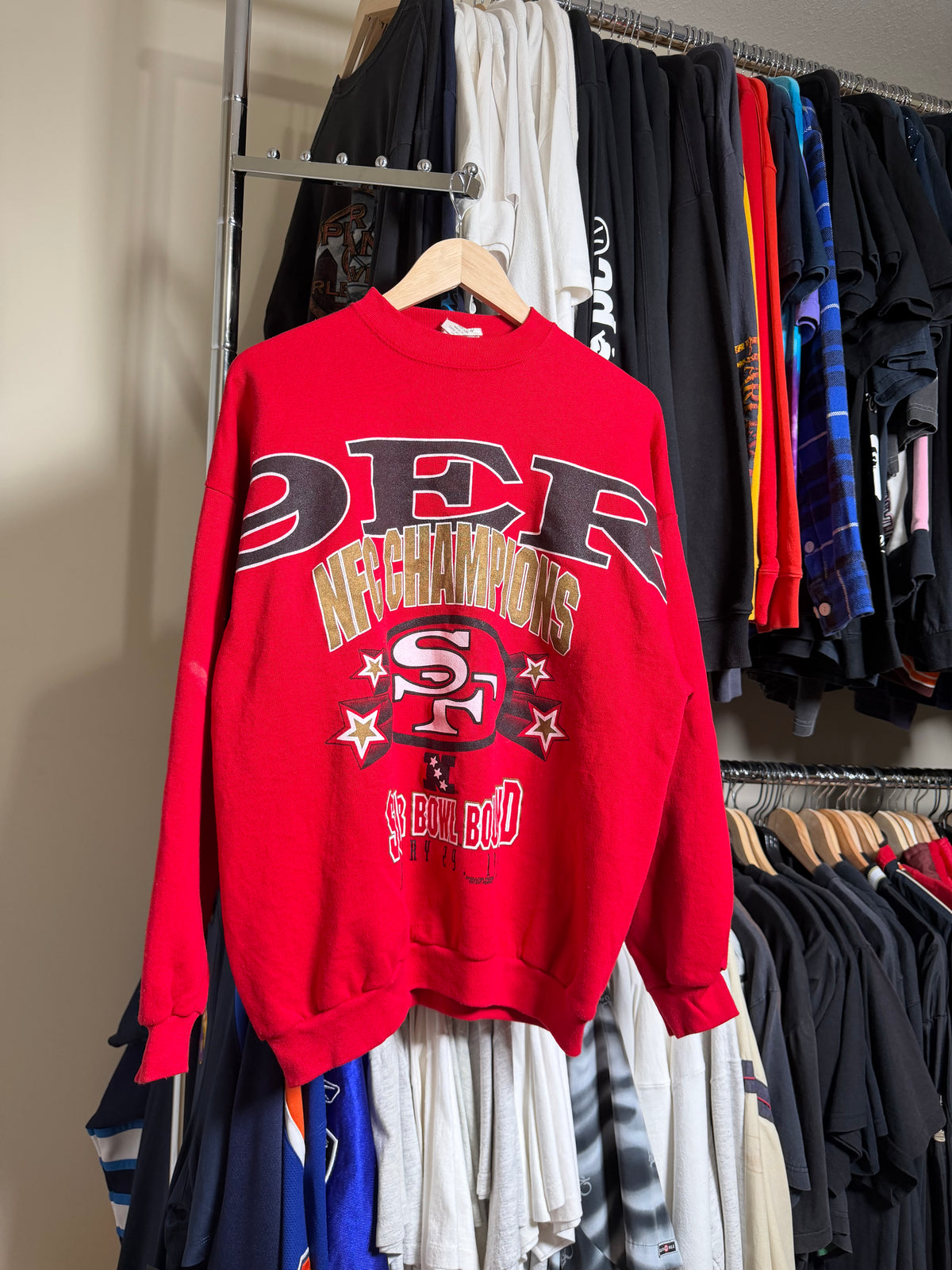 Vintage 49ers 1995 NFC Champions Sweater