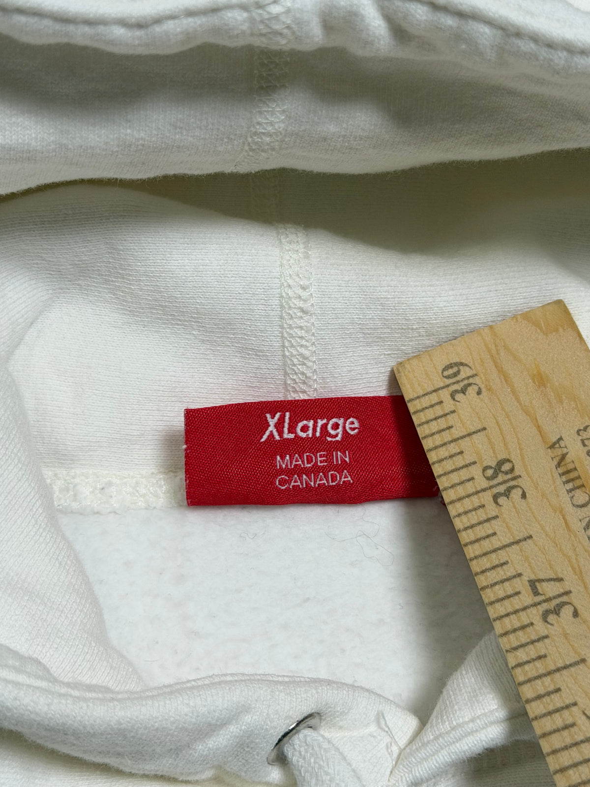 Supreme Cord Collegiate Hoodie White