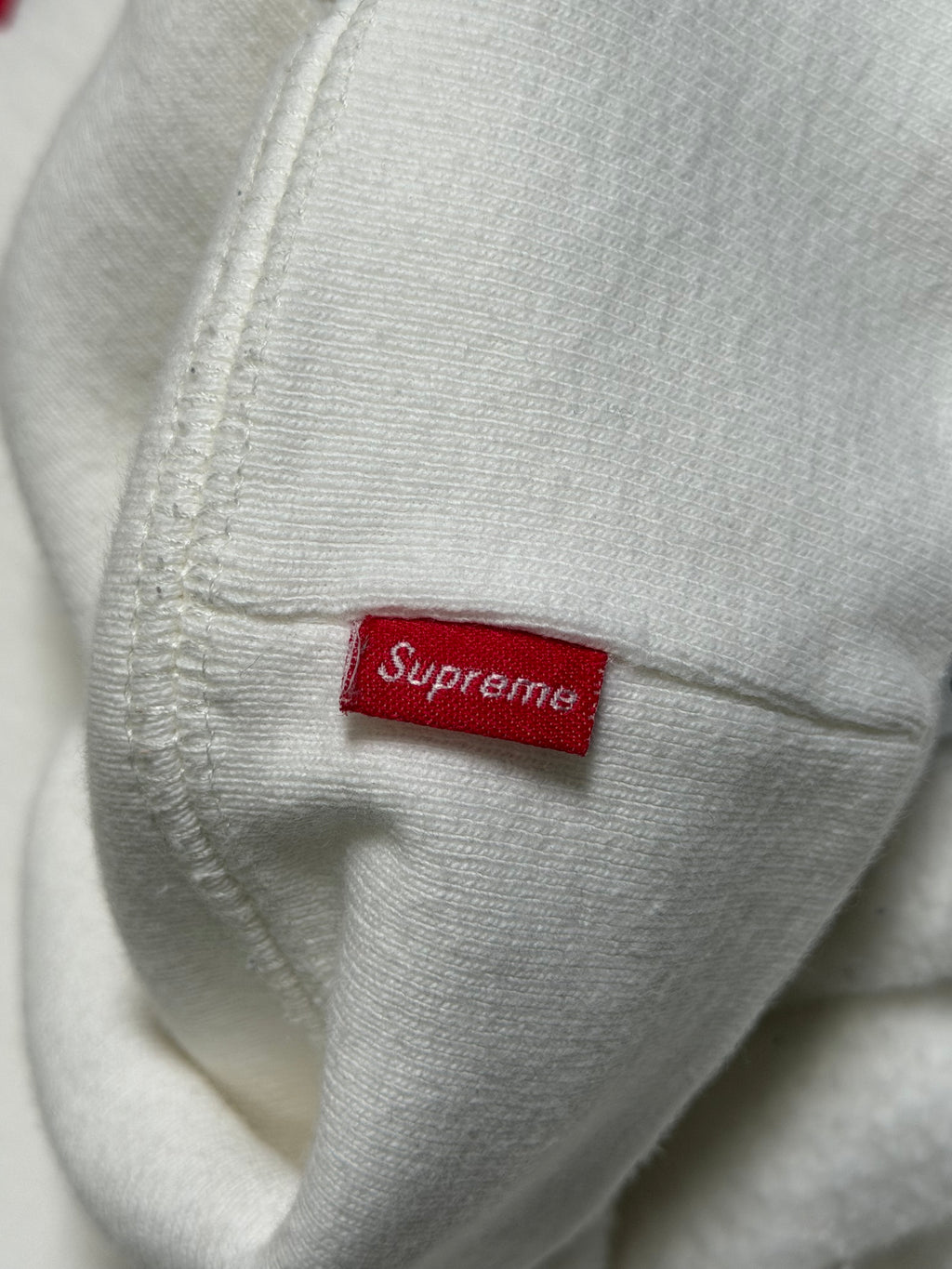 Supreme Cord Collegiate Hoodie White