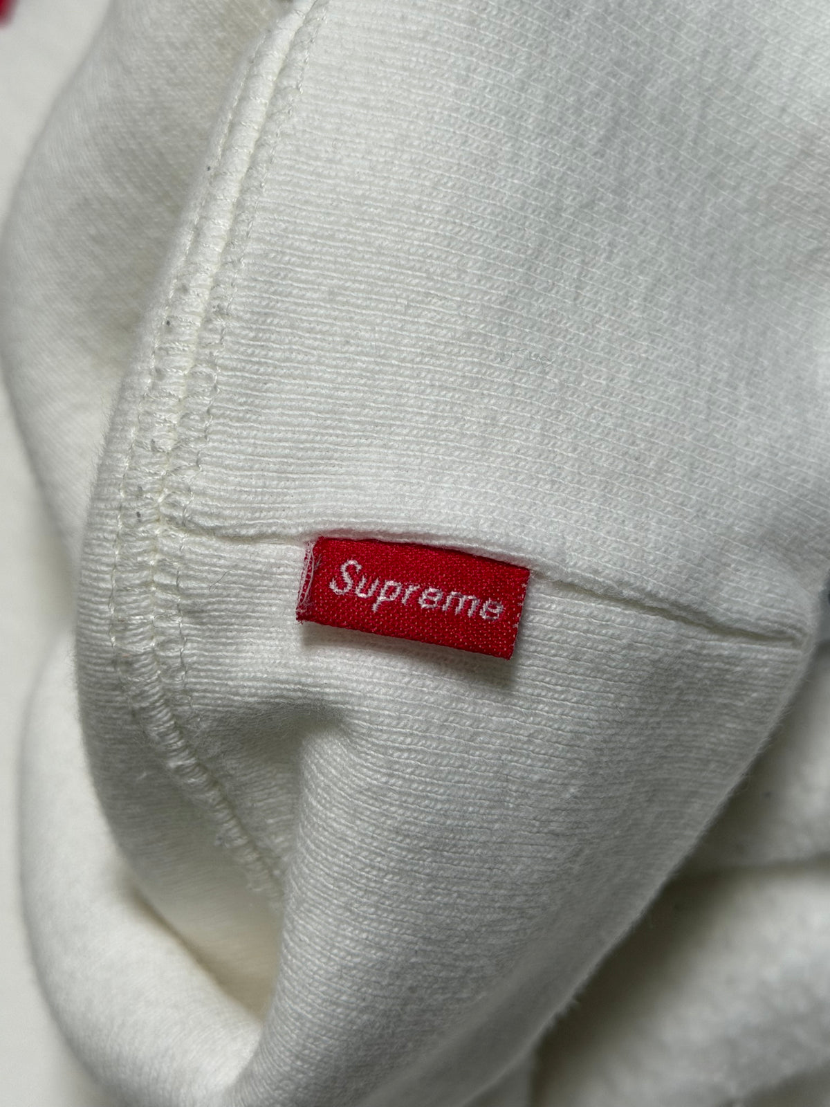 Supreme Cord Collegiate Hoodie White