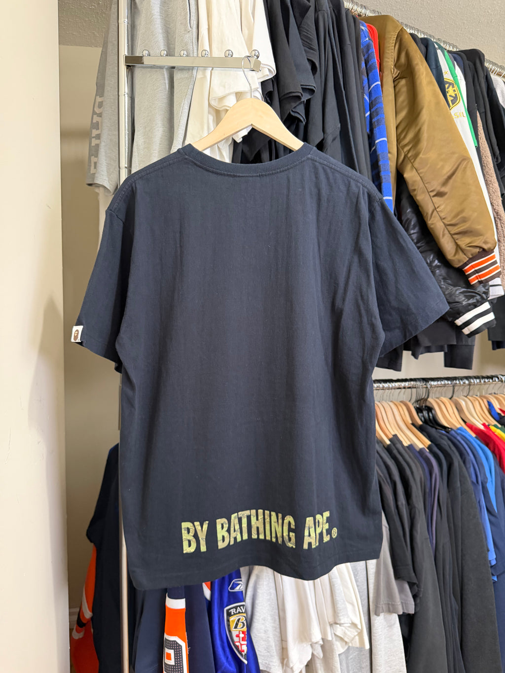 Bape Bapesta Camo/Chrome Logo T-shirt