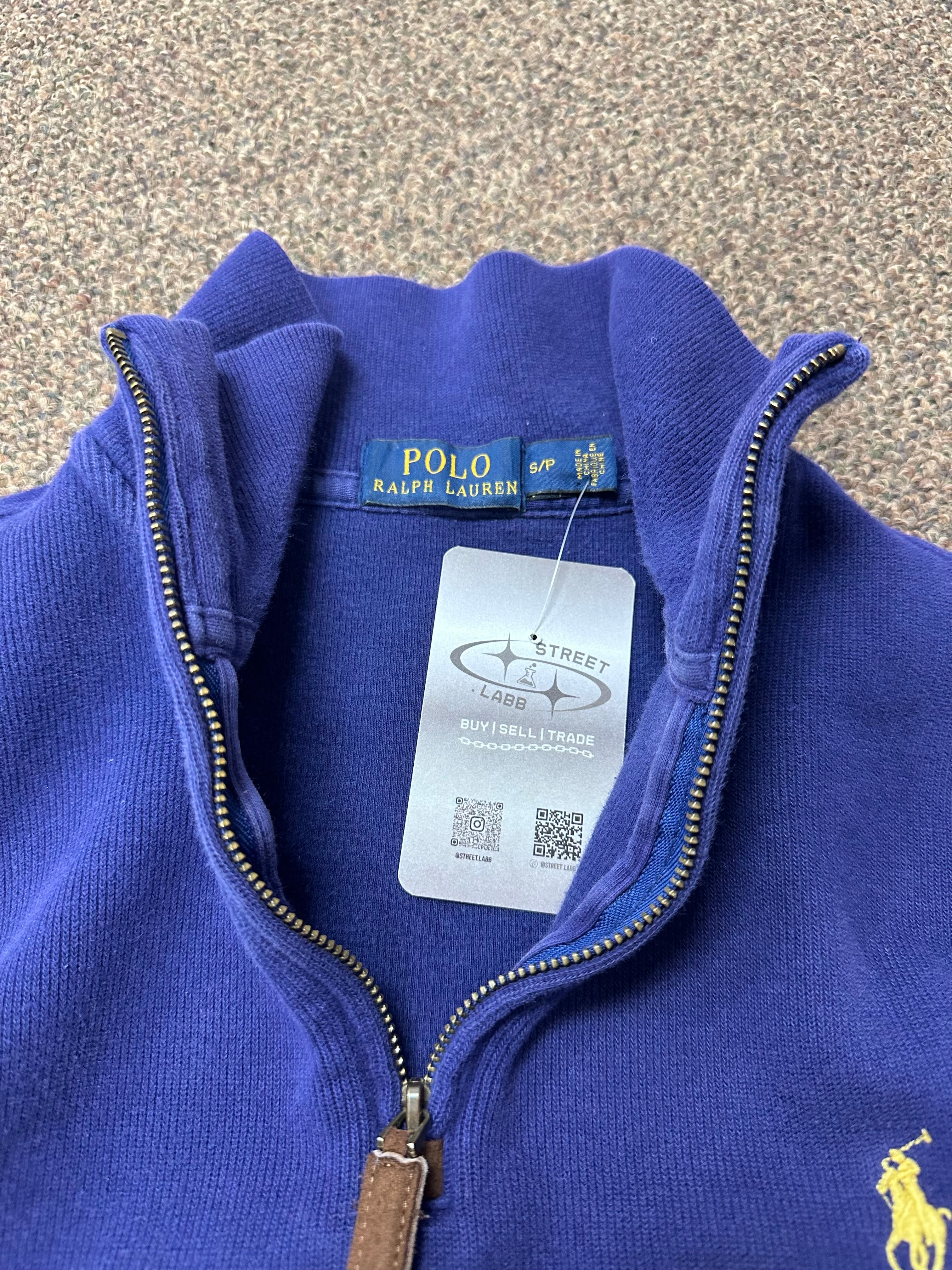 Polo Quarter Zip (Purple)