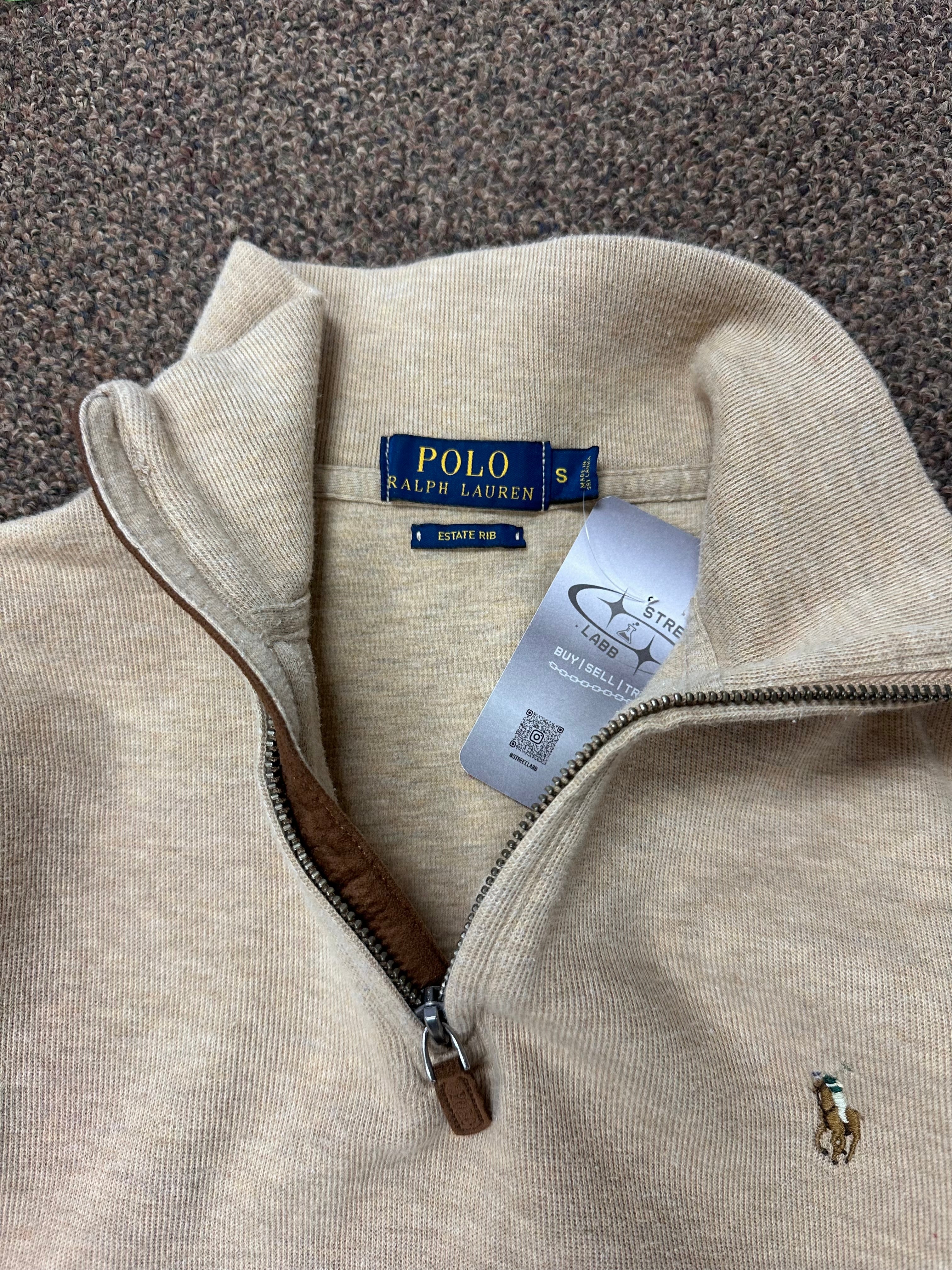 Polo Quarter Zip (Beige)
