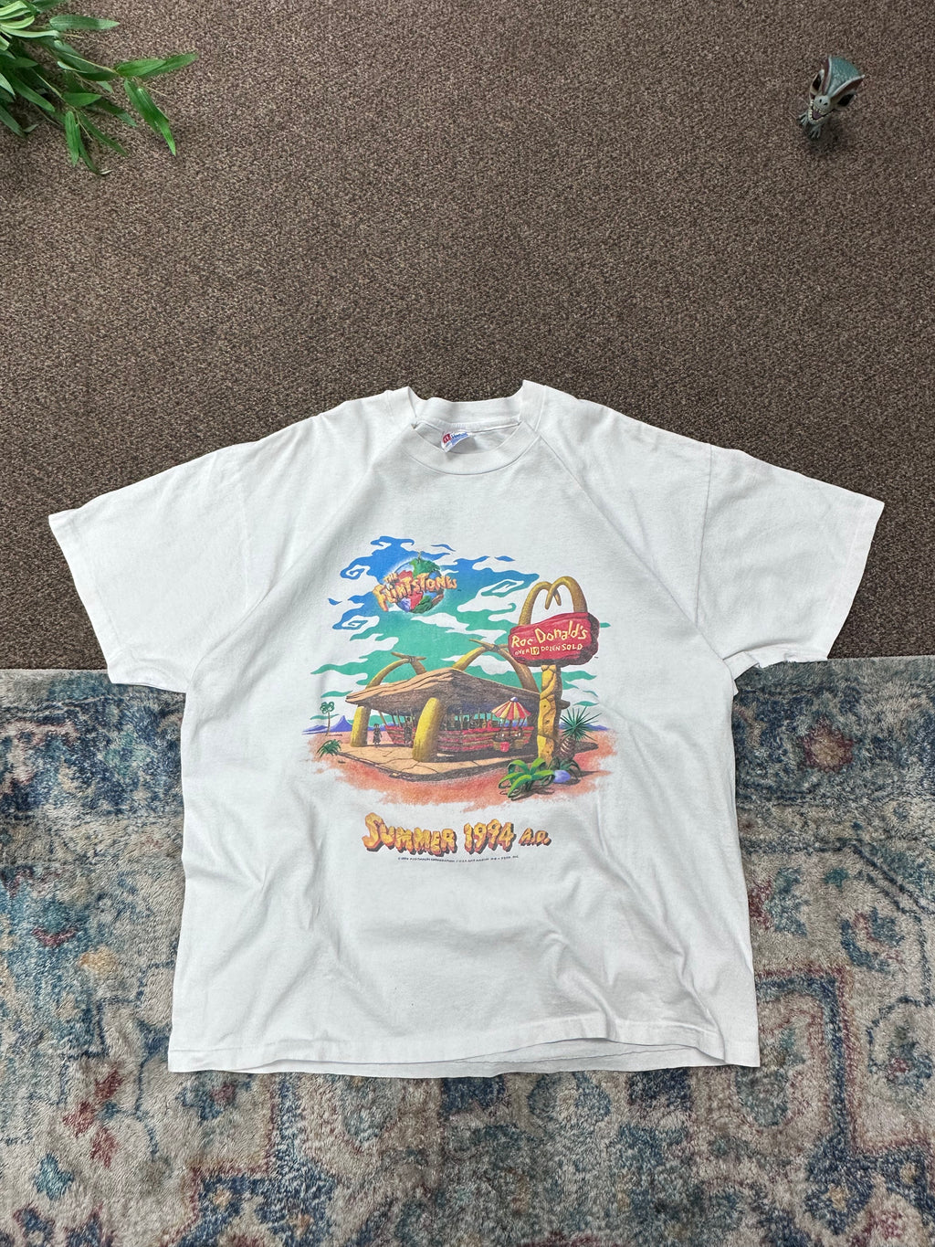 Vintage 1994 Mcdonalds Flintstones Tee