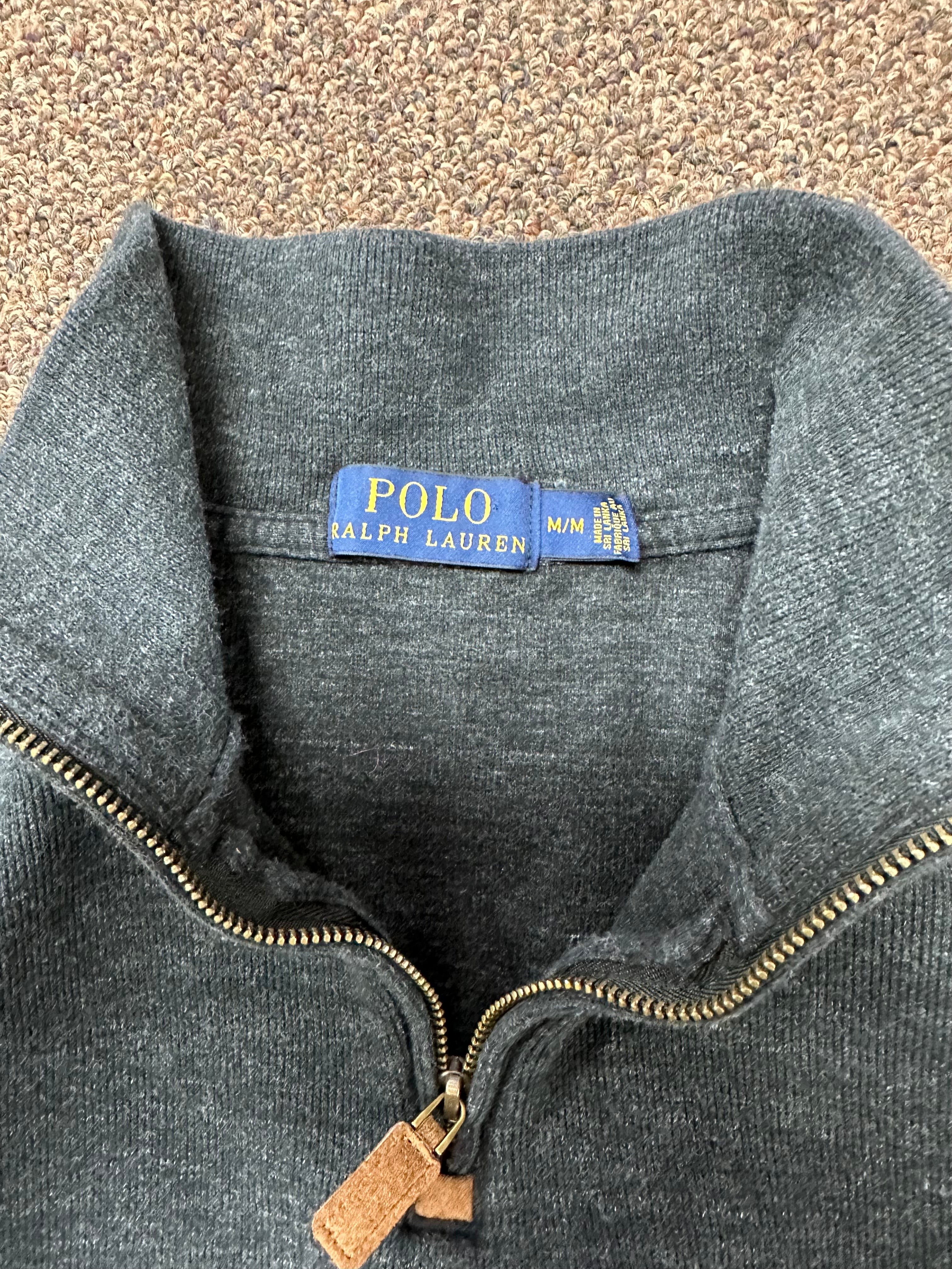 Polo Quarter Zip Dark Gray