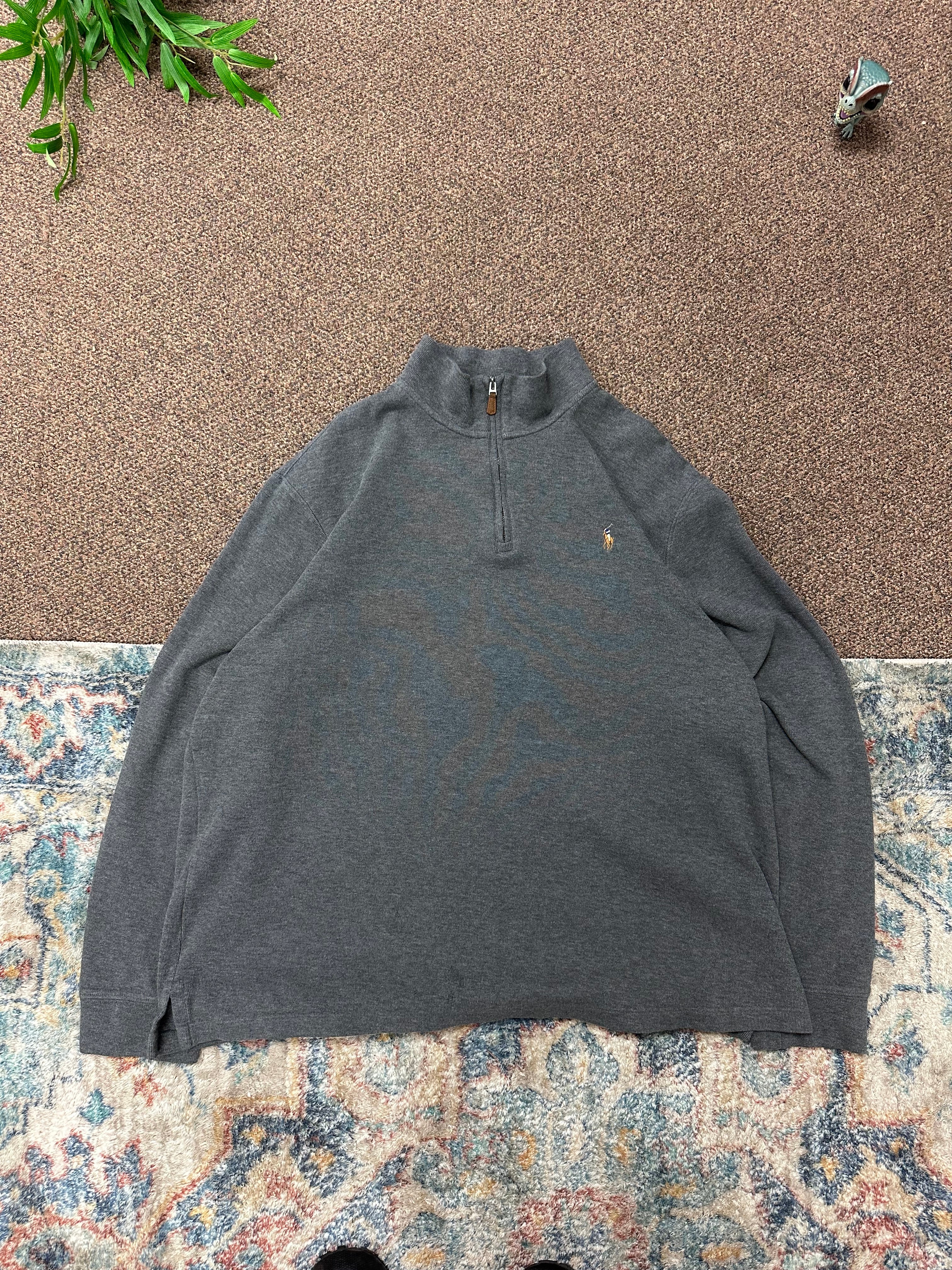 Polo Quarter Zip Gray