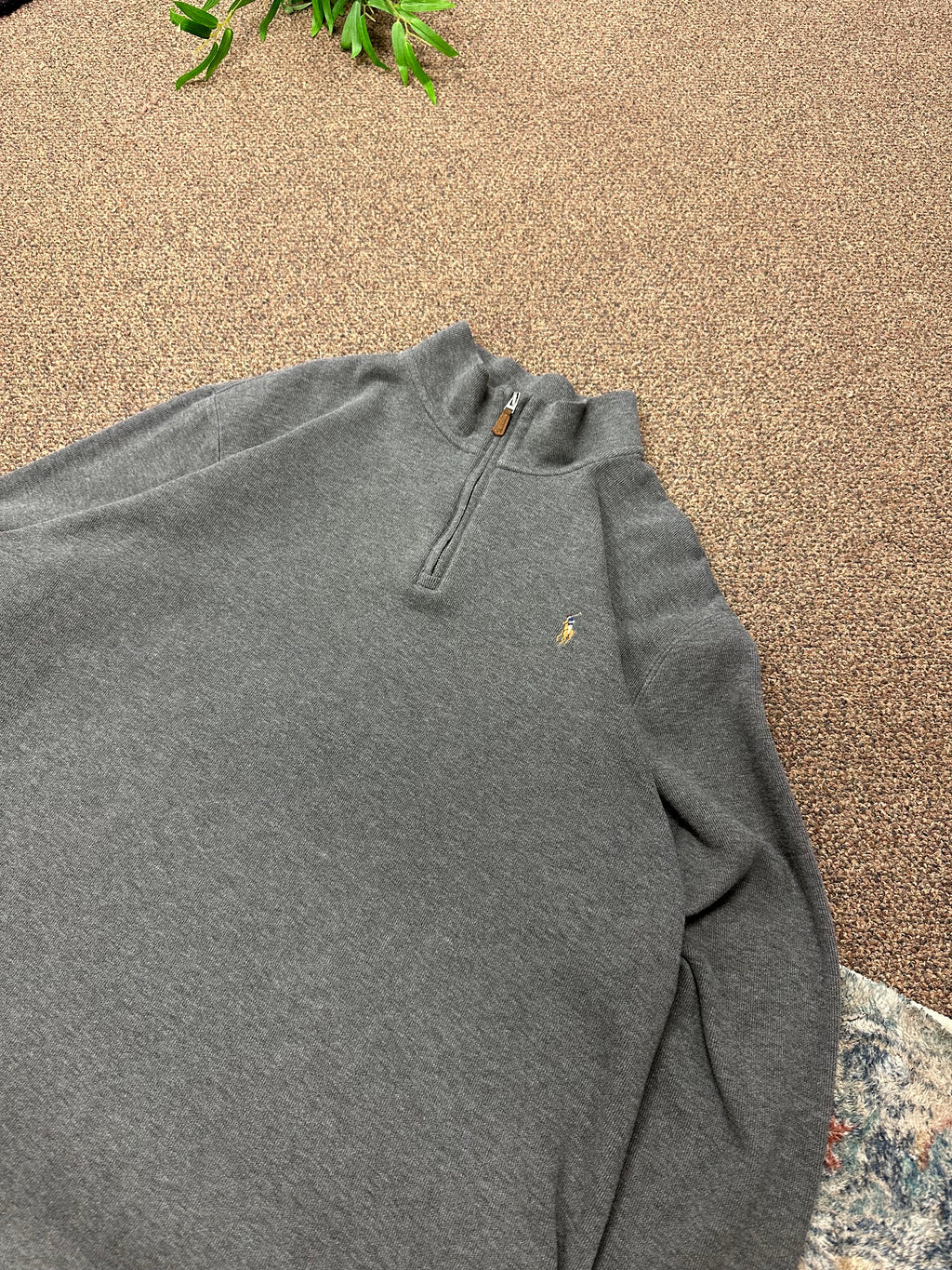 Polo Quarter Zip Gray