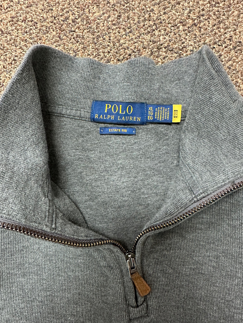 Polo Quarter Zip Gray