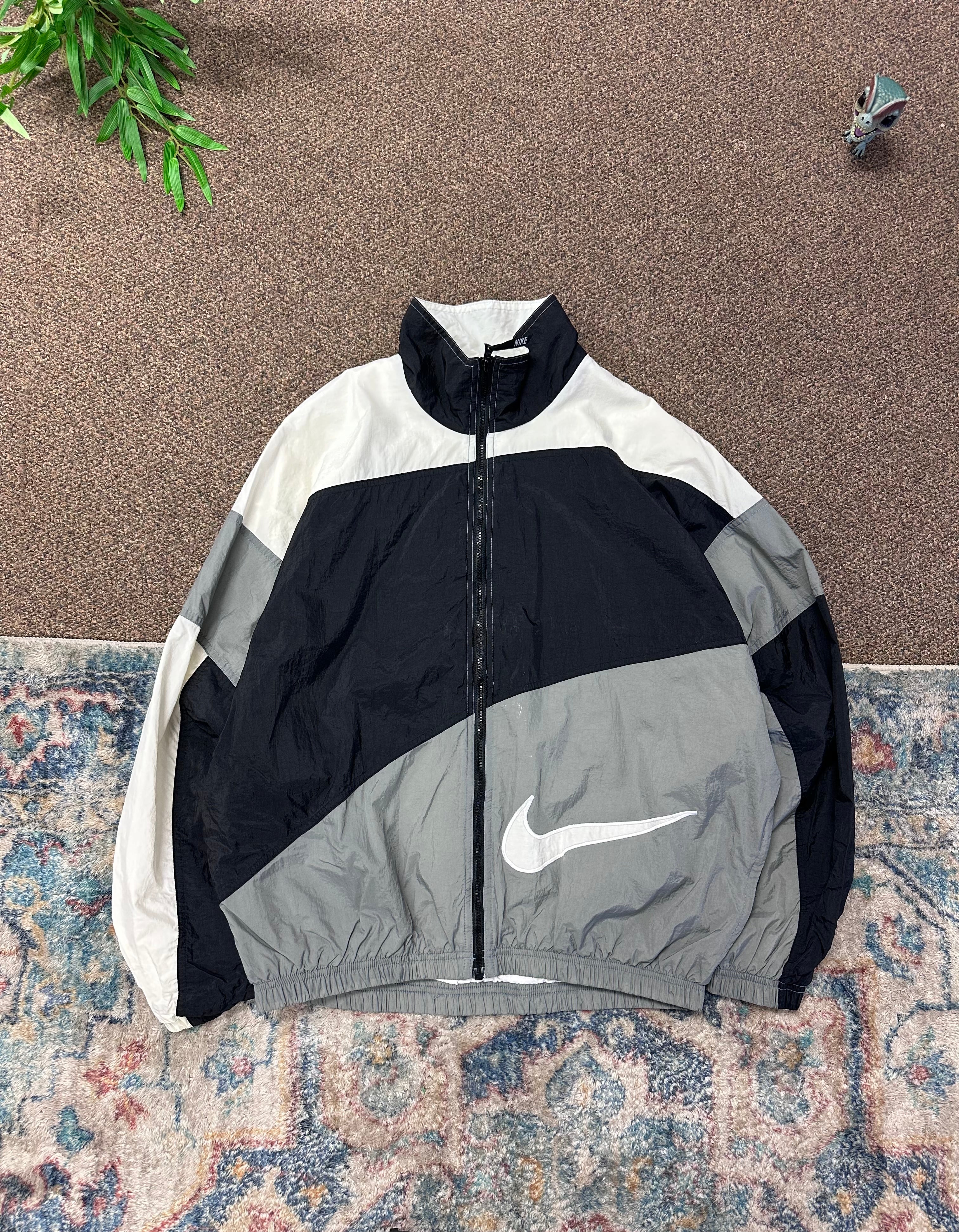 Vintage 90's Nike Jacket White/Black/Grey