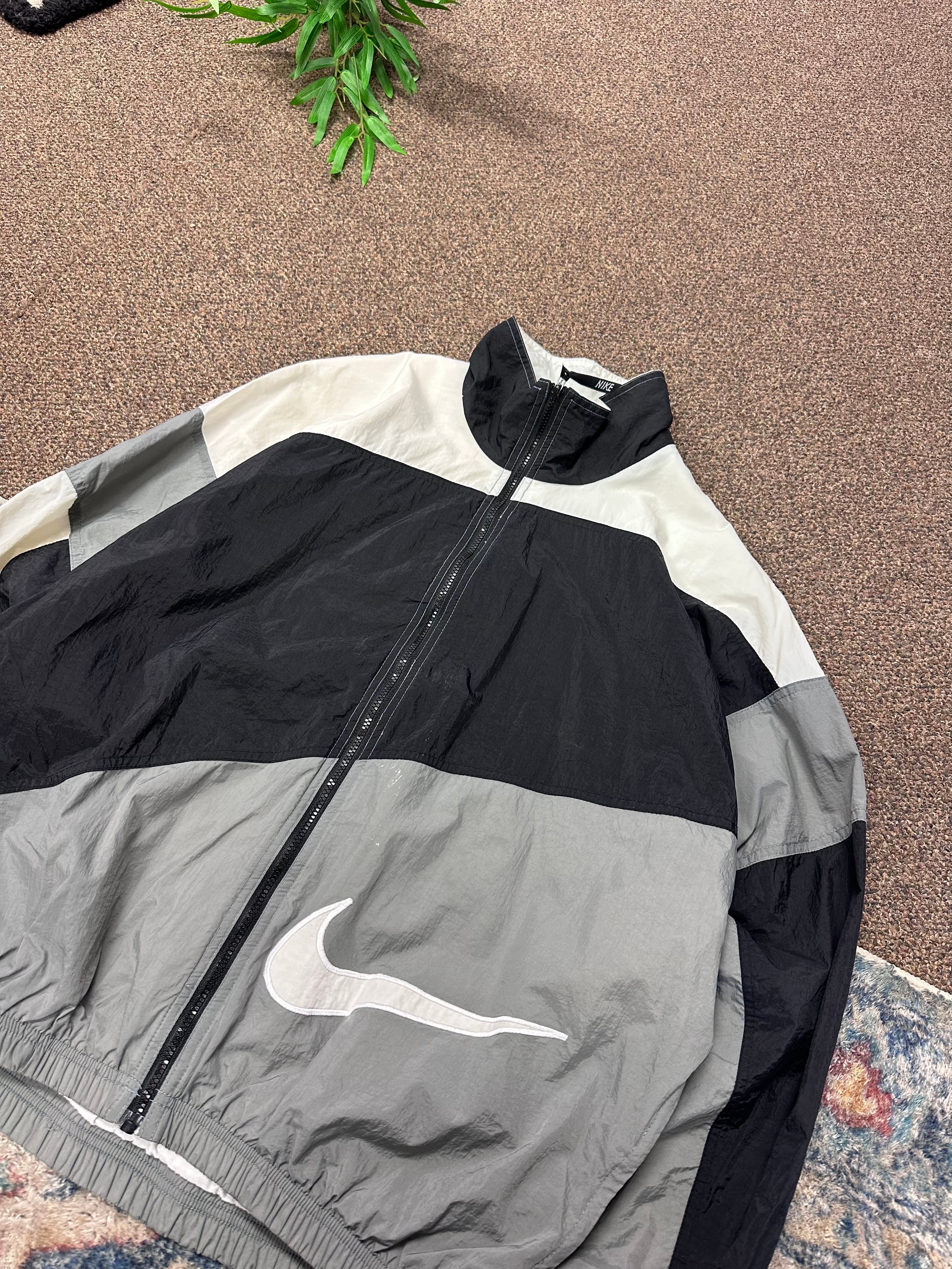 Vintage 90's Nike Jacket White/Black/Grey