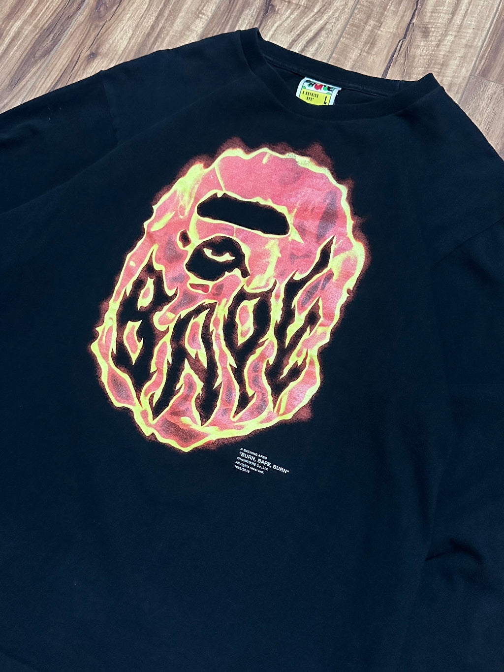 Bape Big head fire Longsleeve