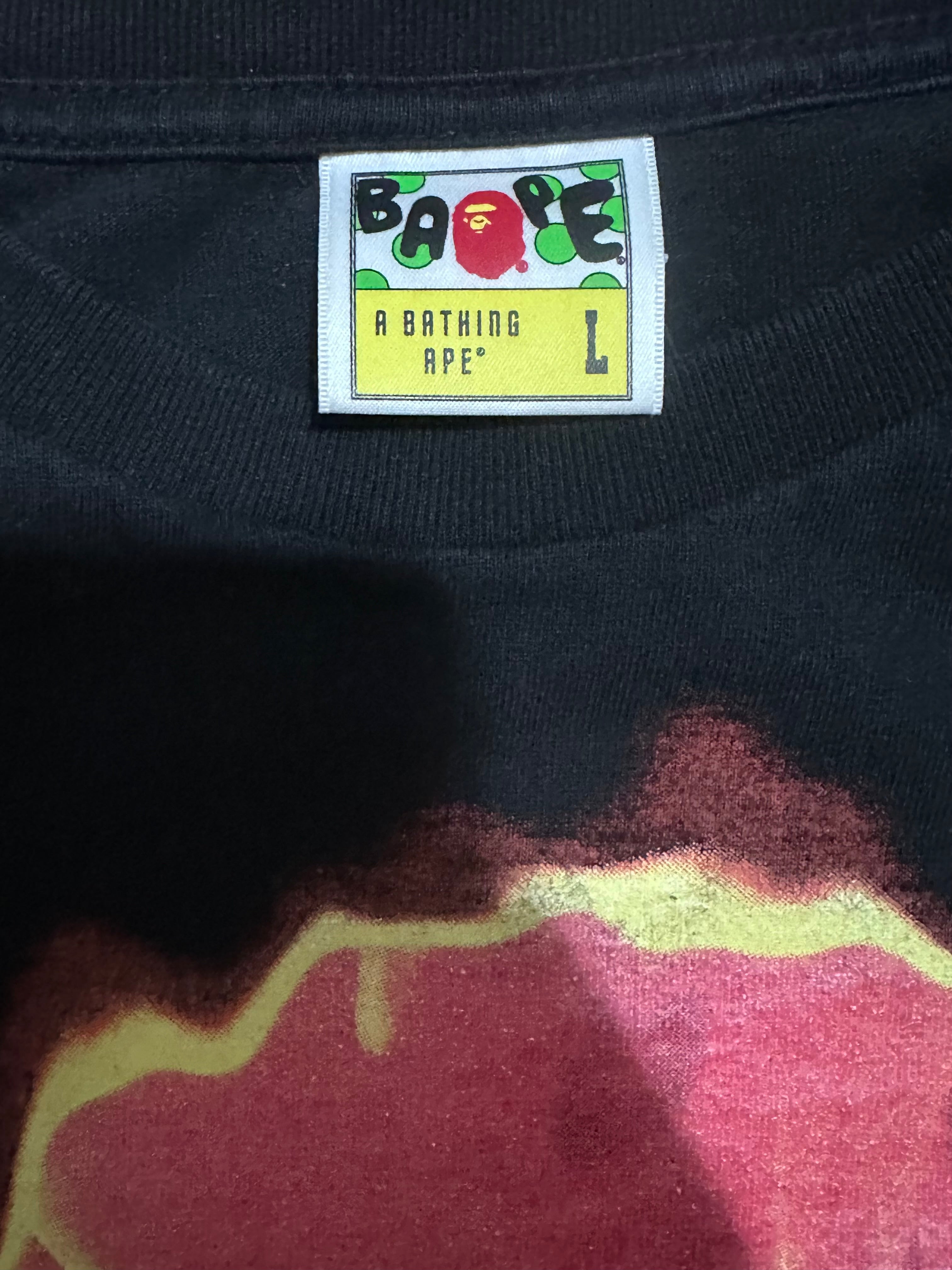 Bape Big head fire Longsleeve