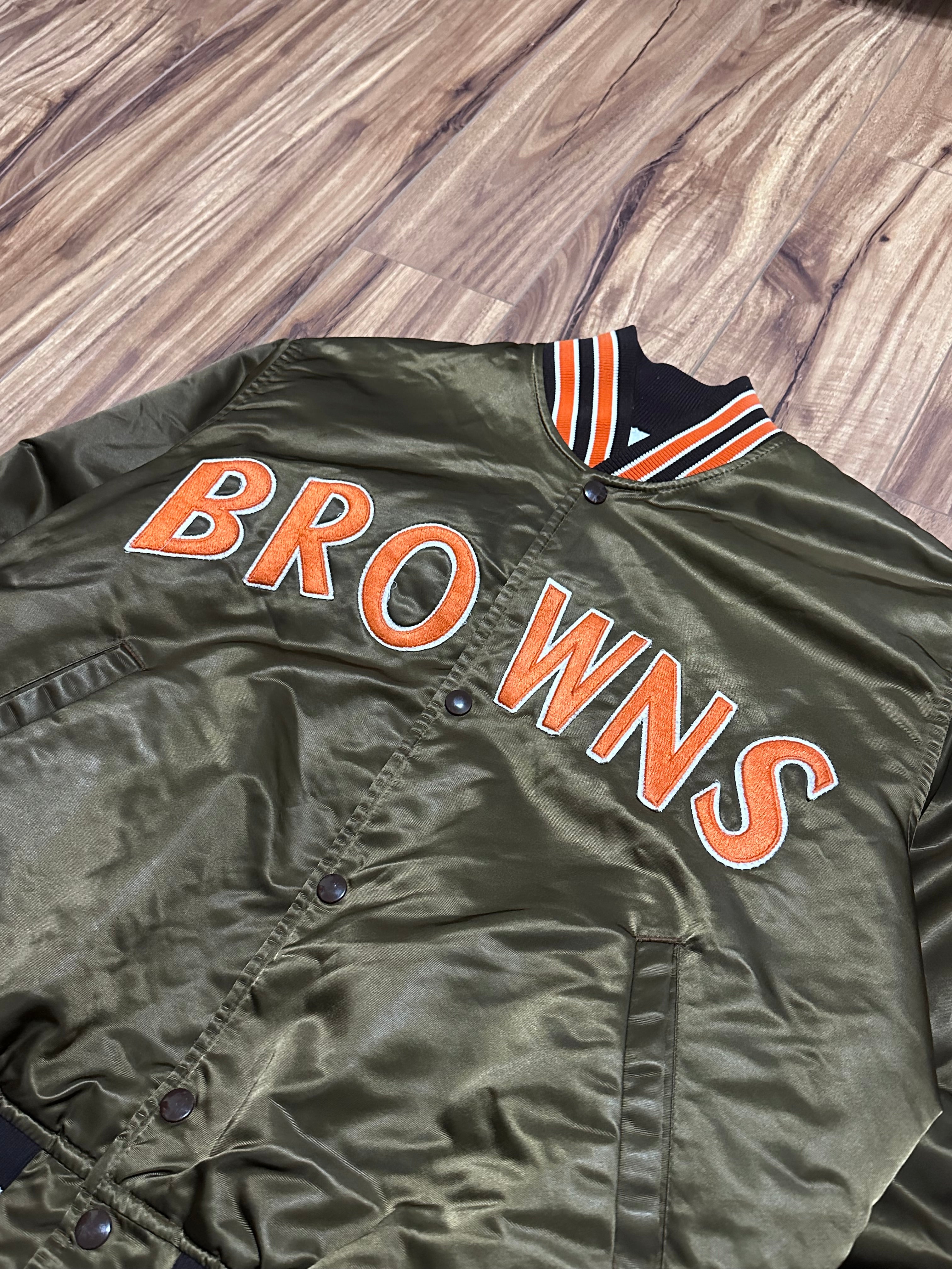 Vintage Browns Starter Pro Line Bomber Jacket