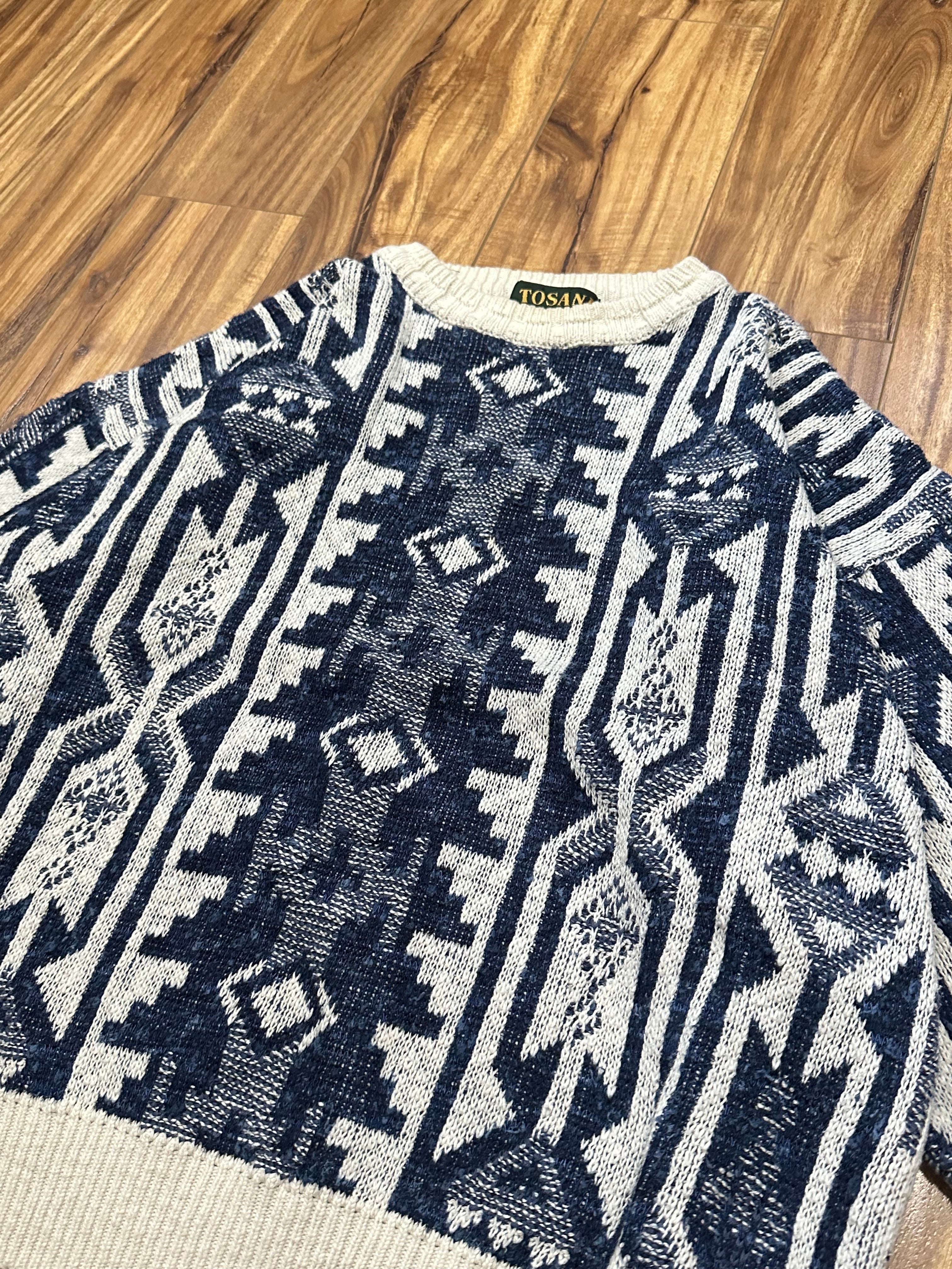 Vintage Knit Tosani (White/Blue) Pattern