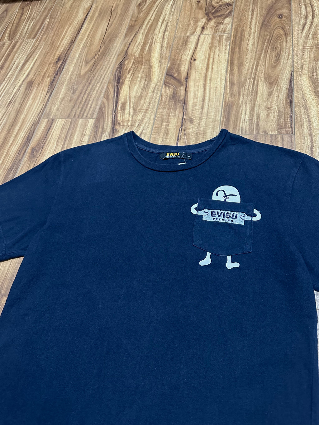 Evisu Navy Blue Pocket Tee
