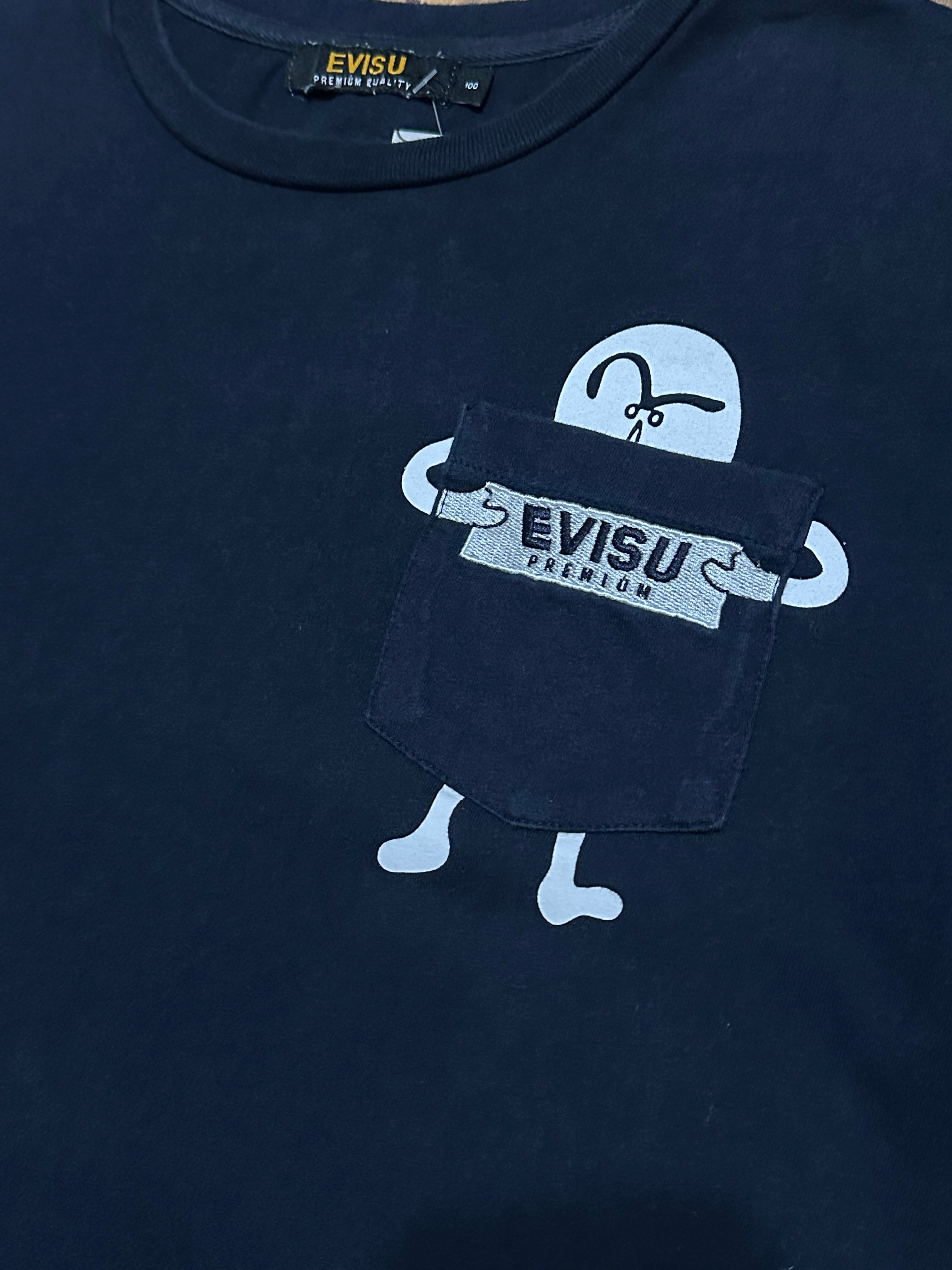 Evisu Navy Blue Pocket Tee