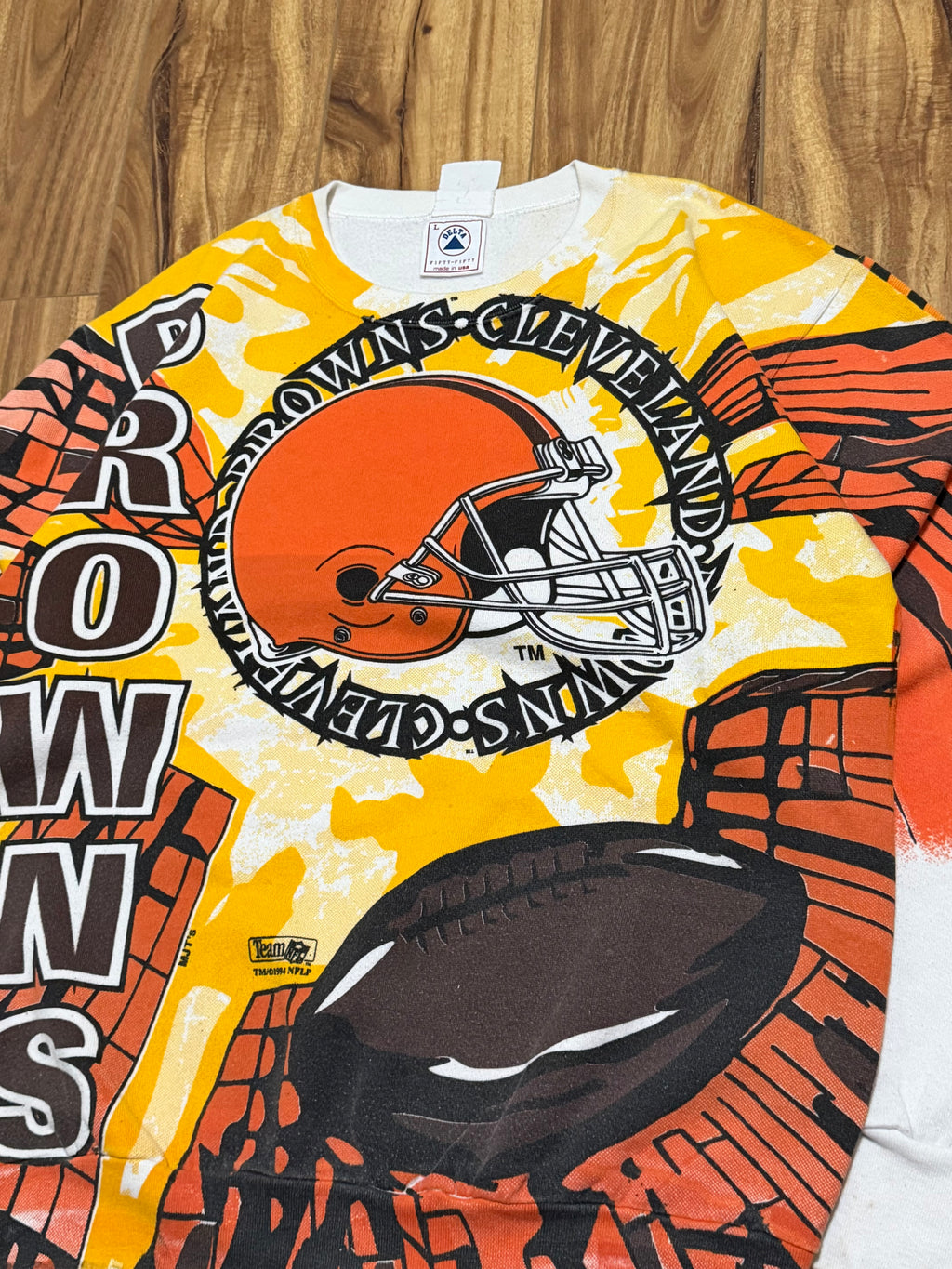 Vintage 1994 Cleveland Browns Rare AOP Sweater