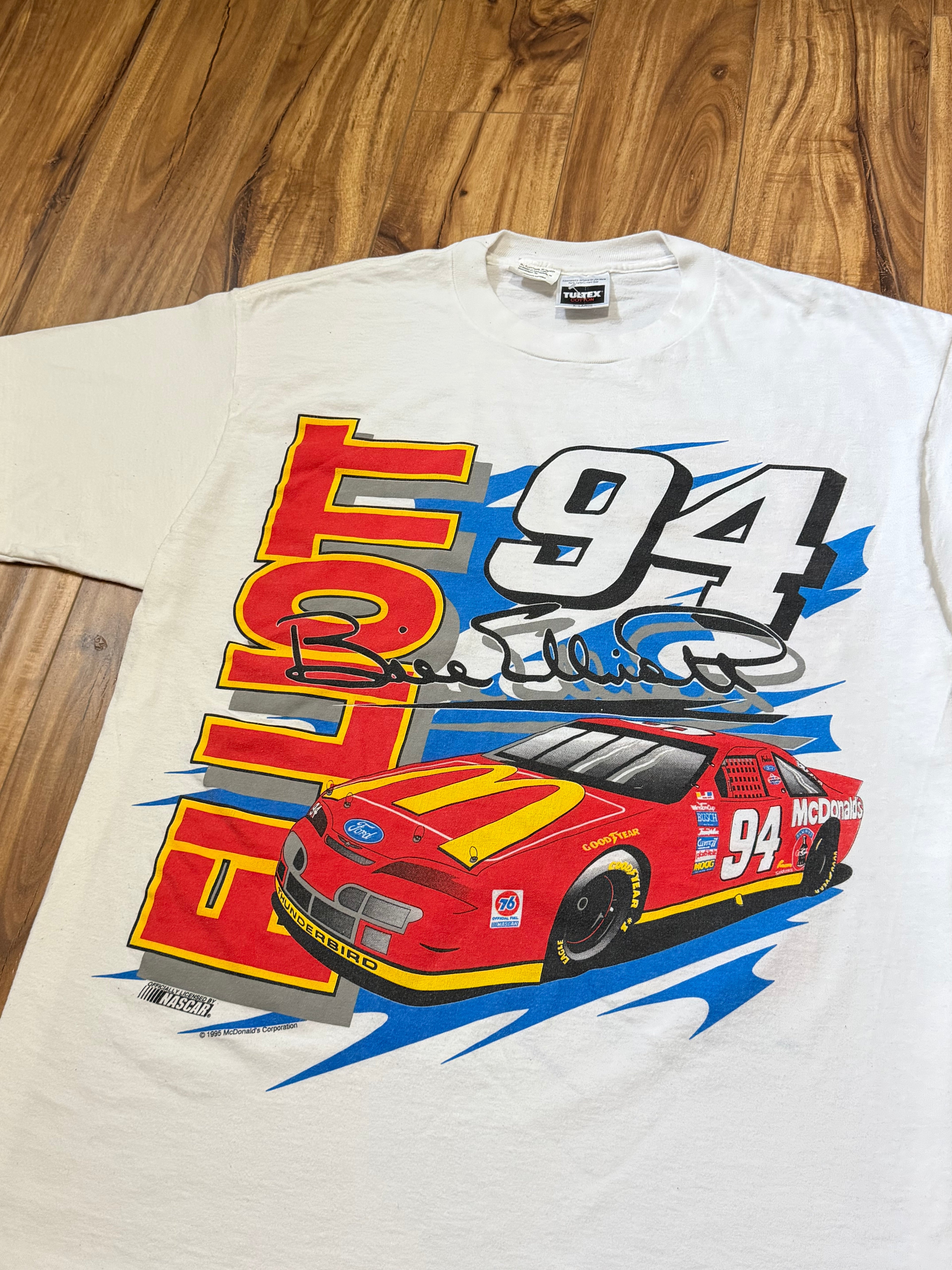 Vintage 1995 Bill Elliott x McDonald's Nascar Tee