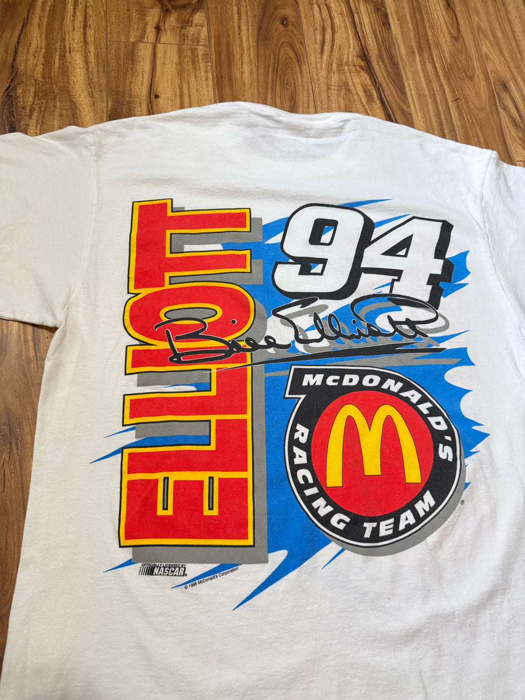 Vintage 1995 Bill Elliott x McDonald's Nascar Tee