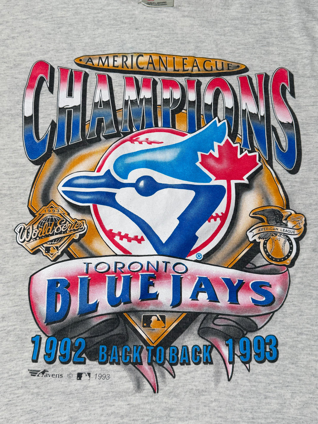 Vintage 1992-1993 Blue Jays World Series Tee
