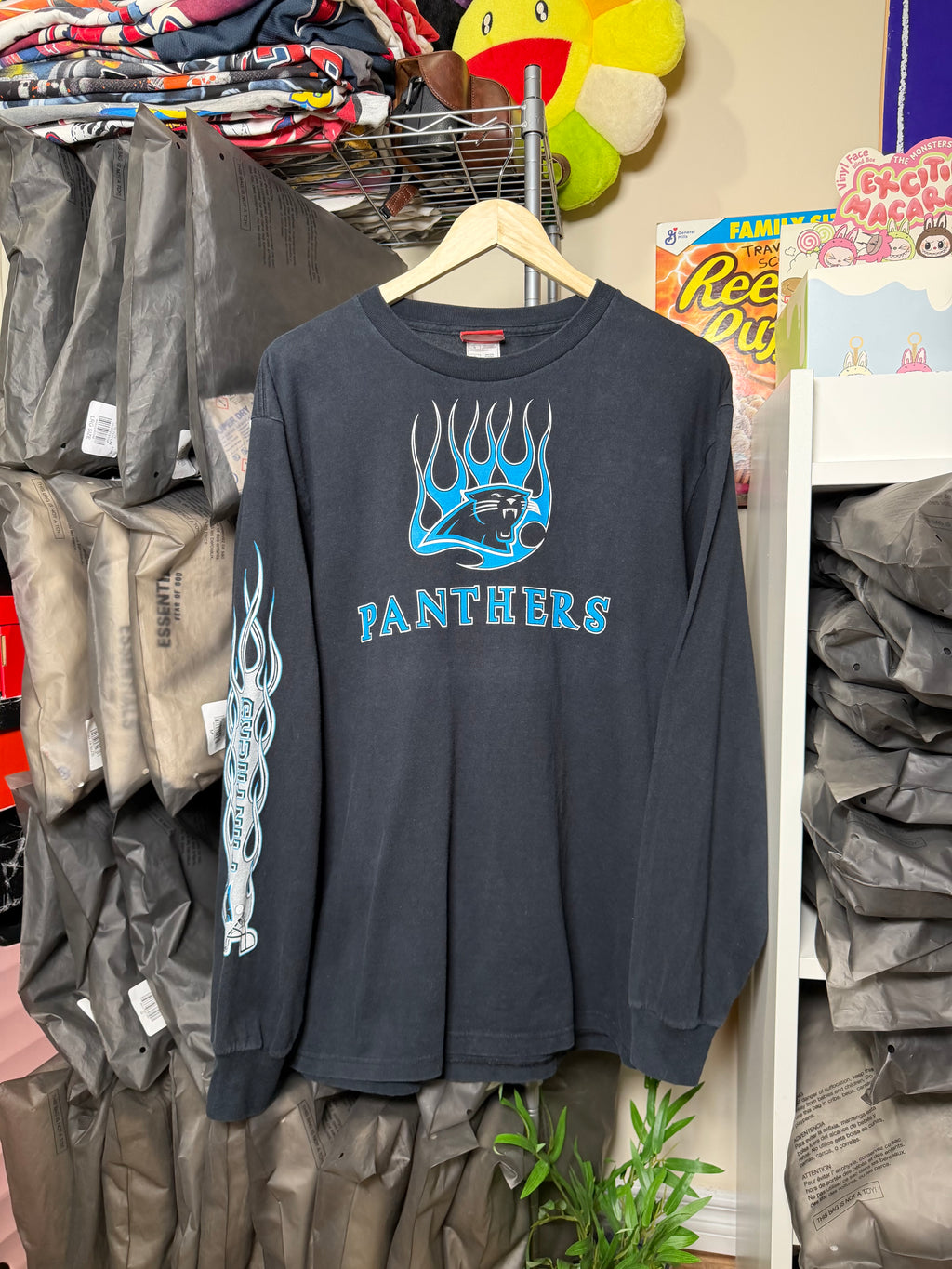 Vintage Carolina Panthers Flame Longsleeve