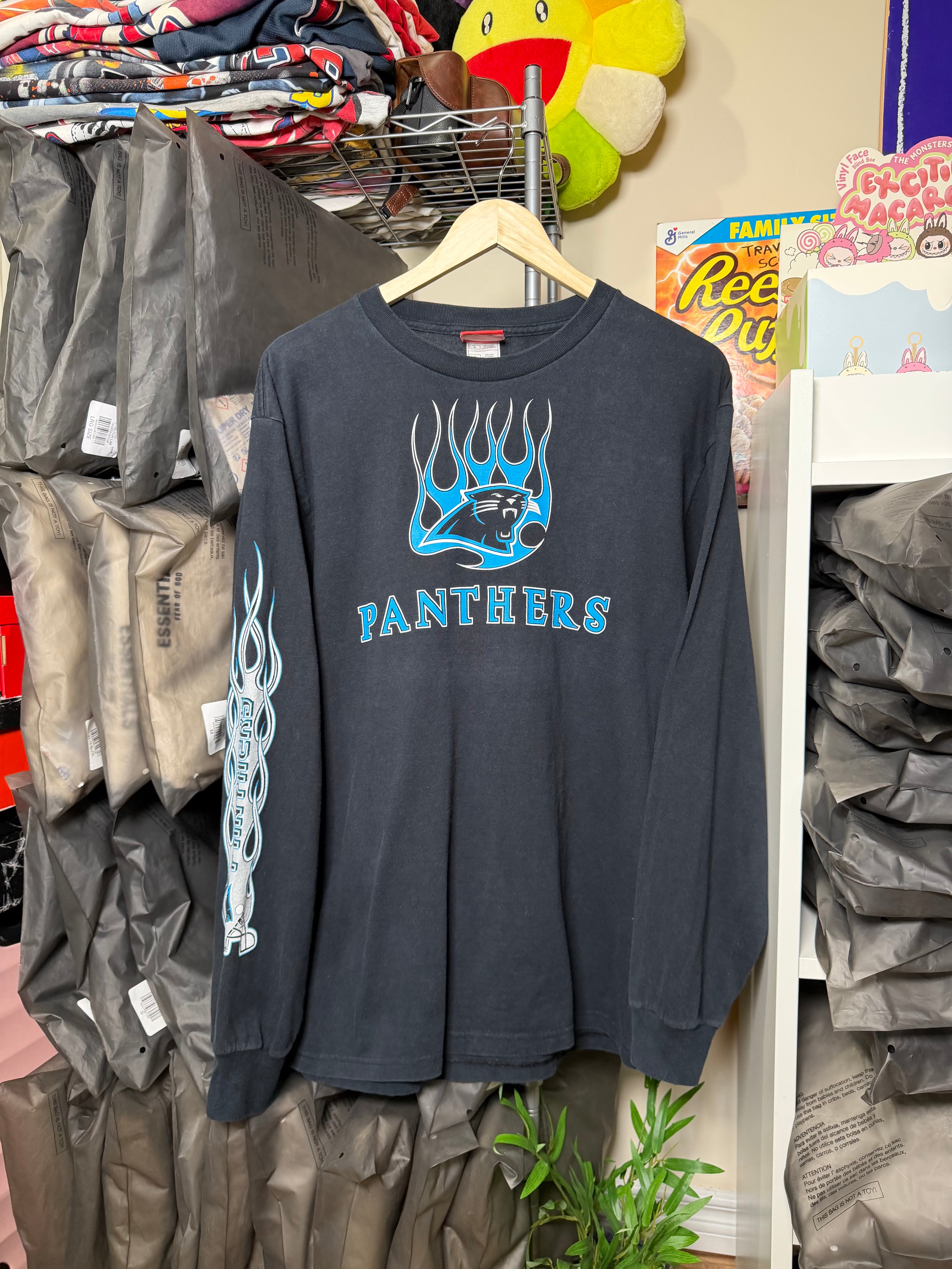 Vintage Carolina Panthers Flame Longsleeve