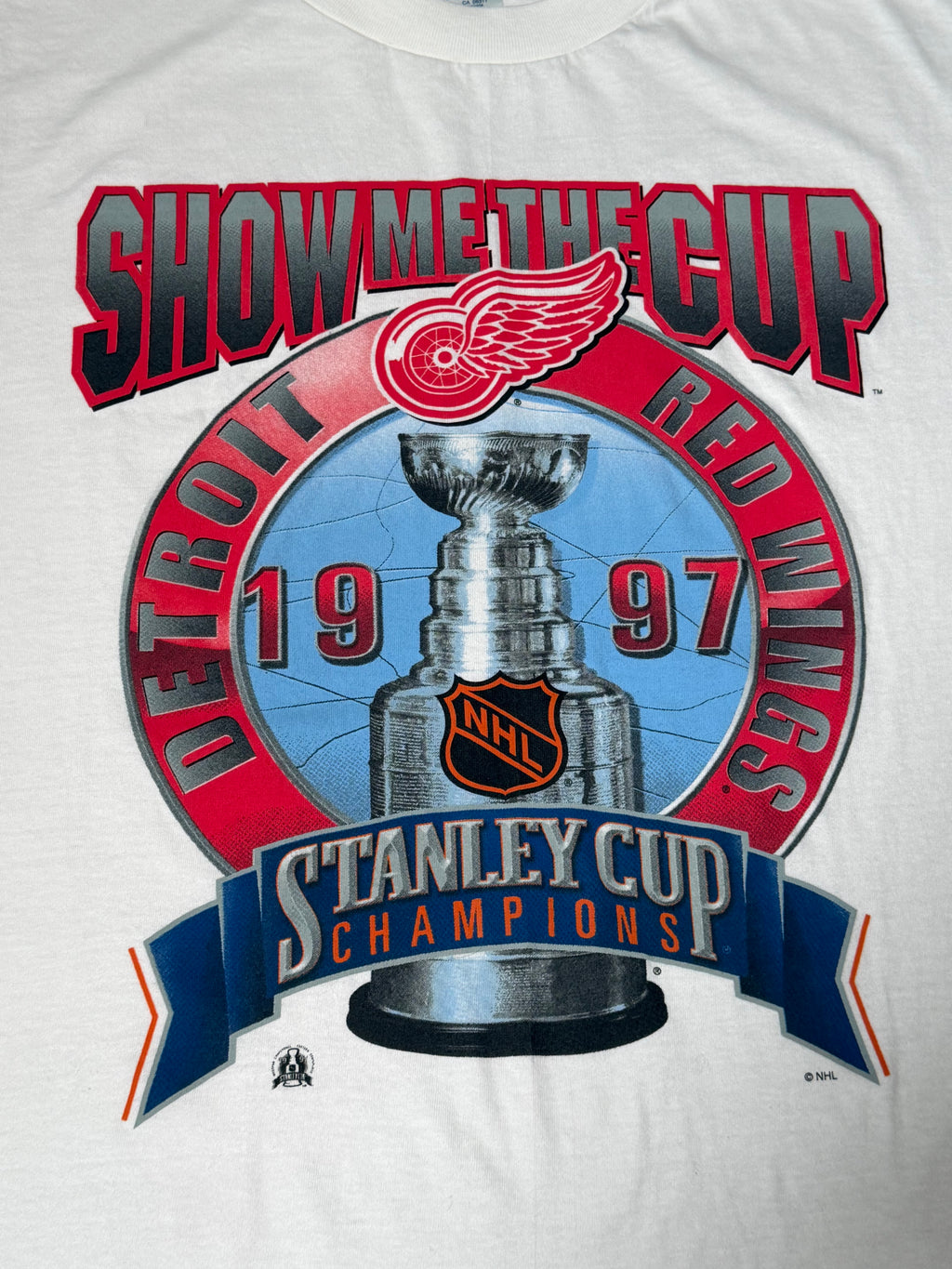 Vintage 1997 Detroit Red Wings Stanley Cup Champions Tee