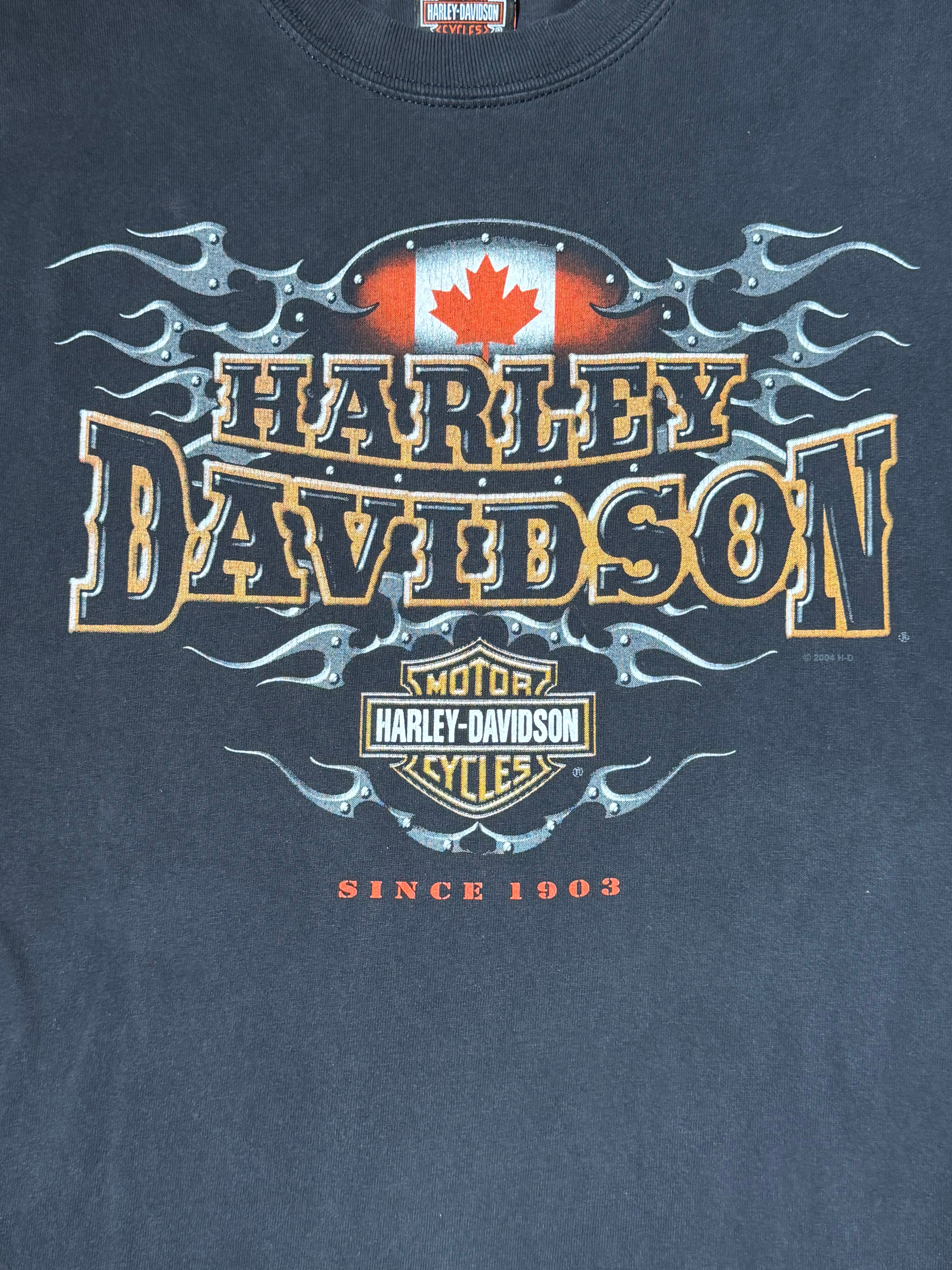 Vintage Harley Davidson Metal Chrome Longsleeve