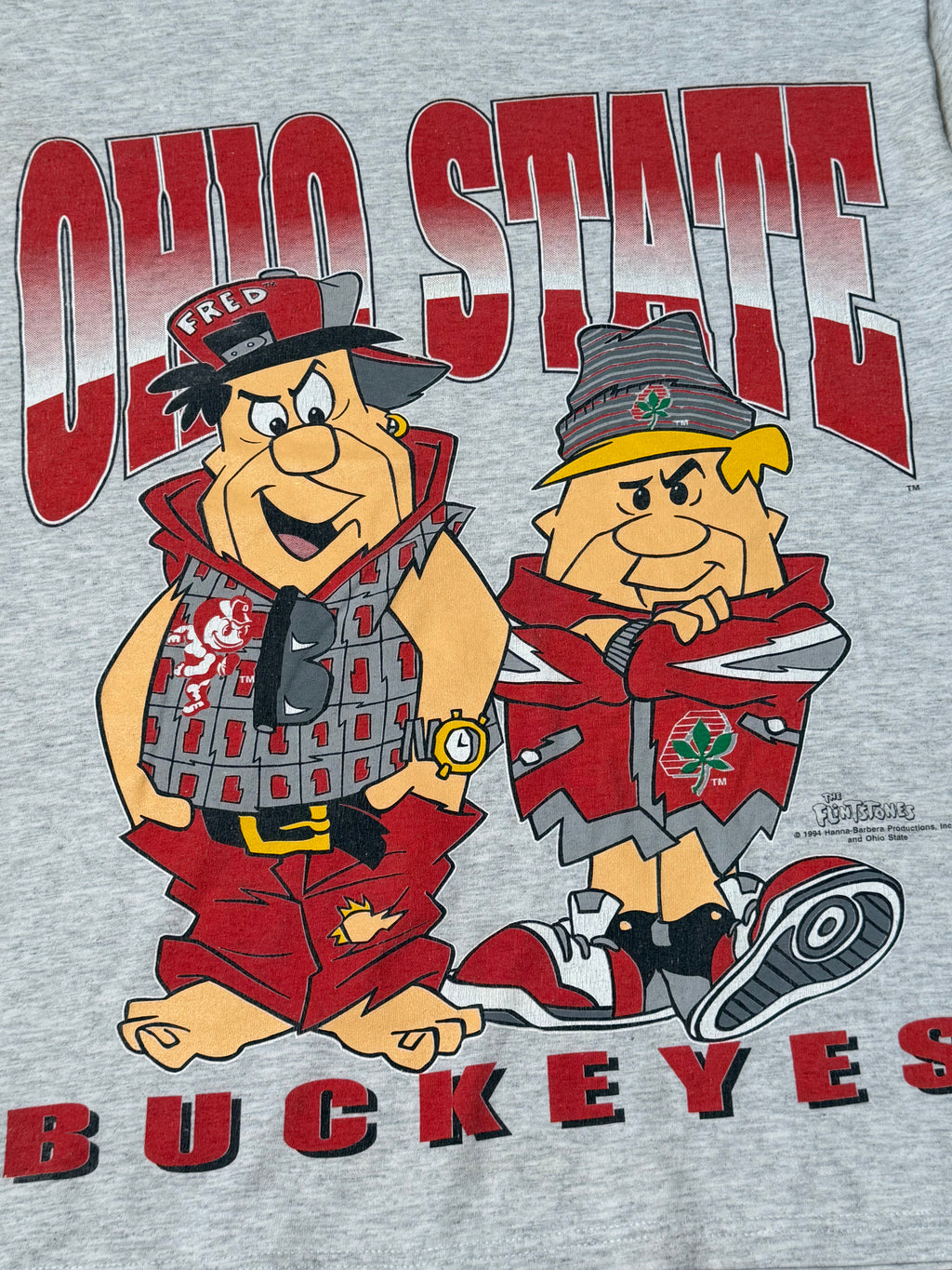 Vintage 1994 FlintStones x Ohio State Tee