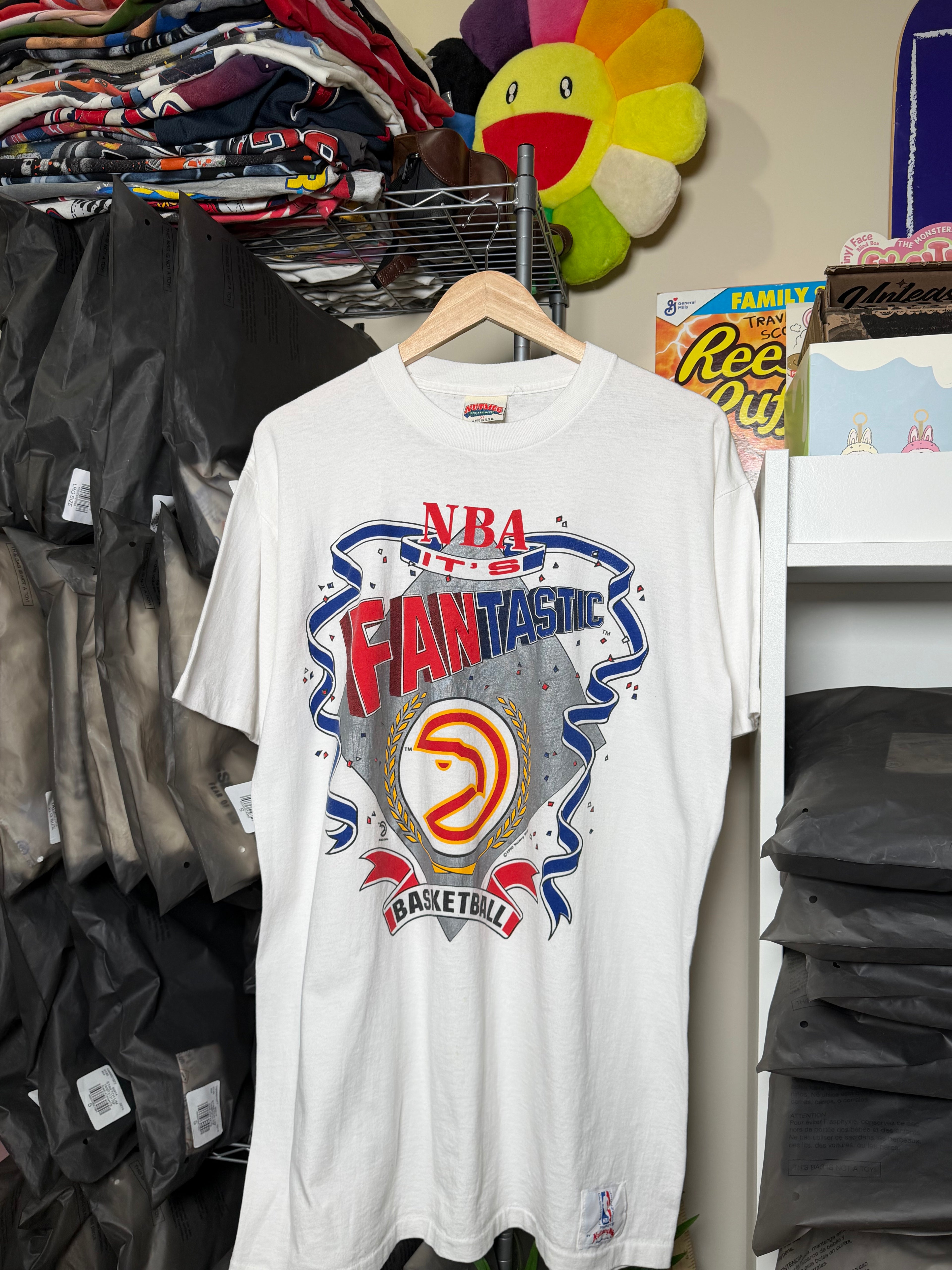 Vintage 1990 Atlanta Hawks Nutmeg Tee