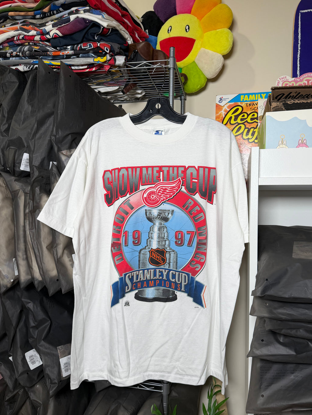Vintage 1997 Detroit Red Wings Stanley Cup Champions Tee